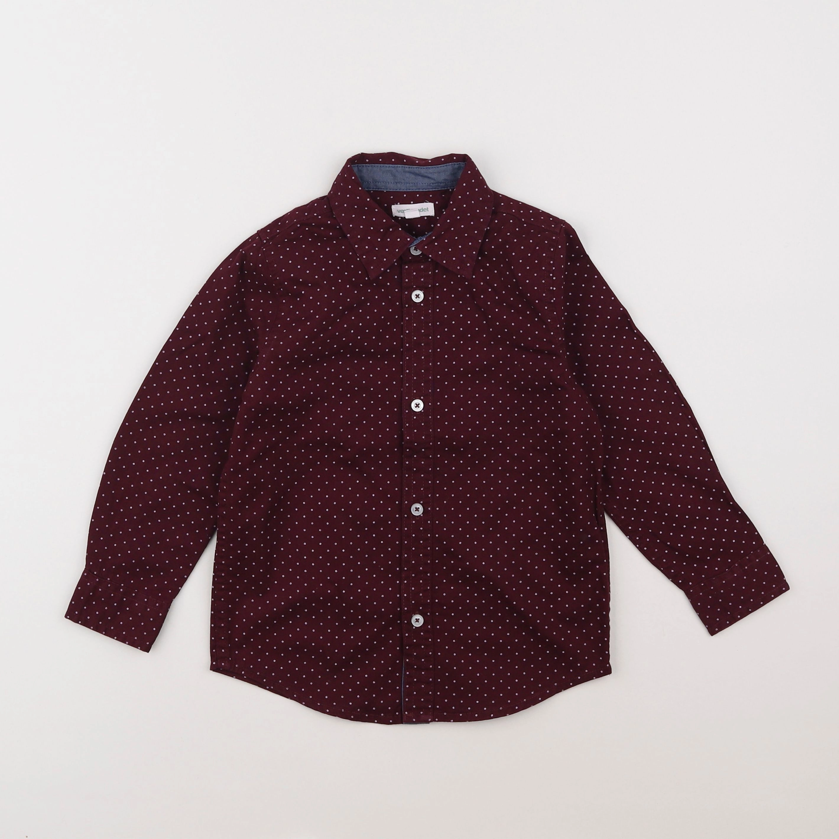 Vertbaudet - chemise rouge - 5 ans