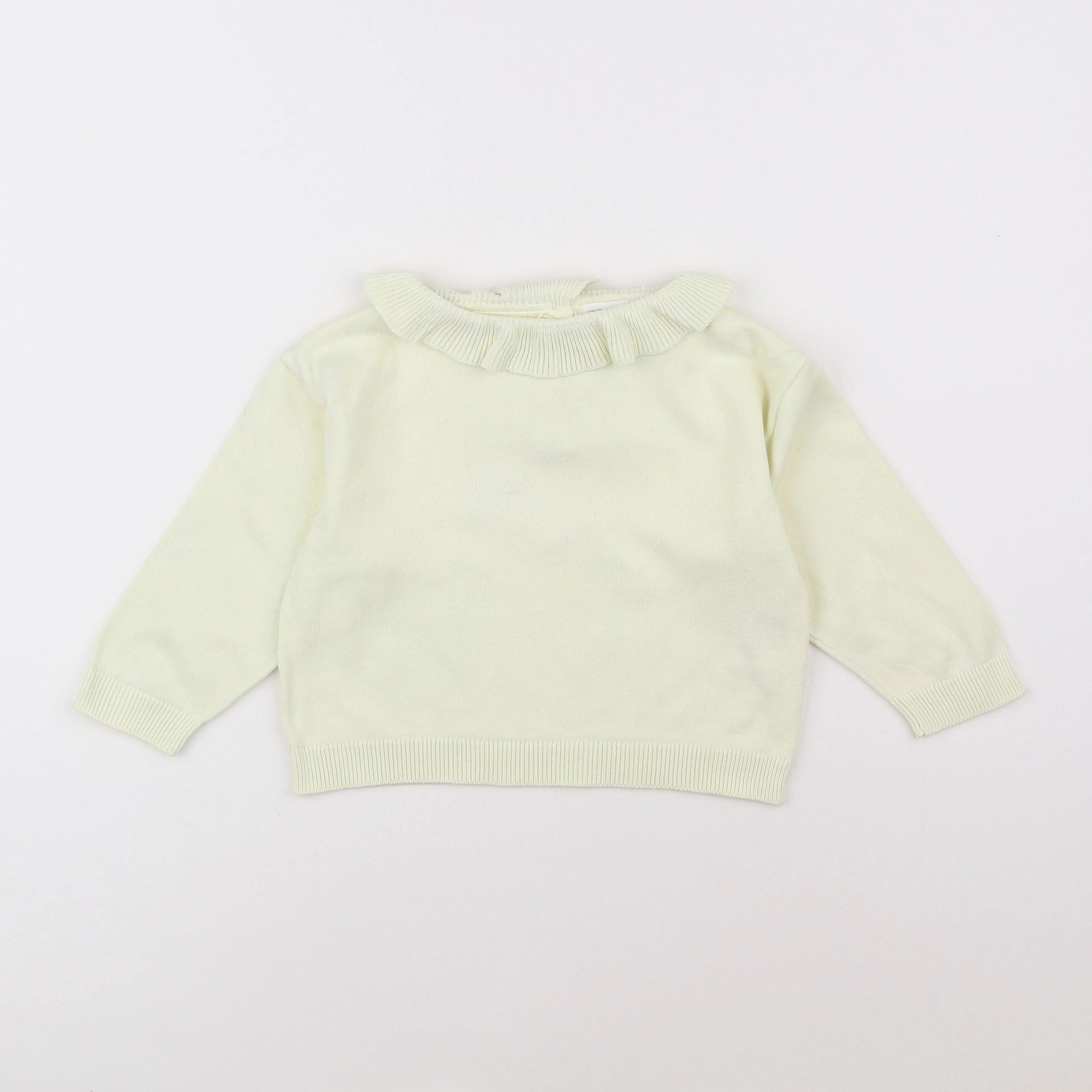 Vertbaudet - pull jaune - 2 ans