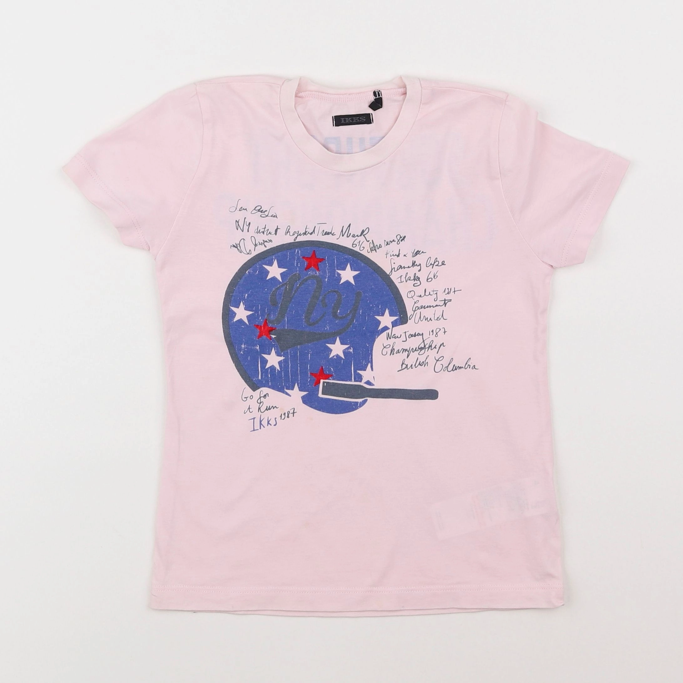 IKKS - tee-shirt rose, rouge, bleu - 4 ans