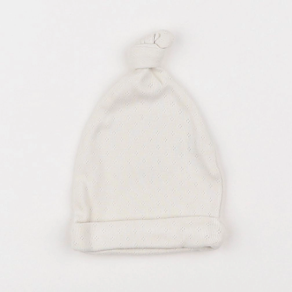 Vertbaudet - bonnet de naissance blanc - 1 mois