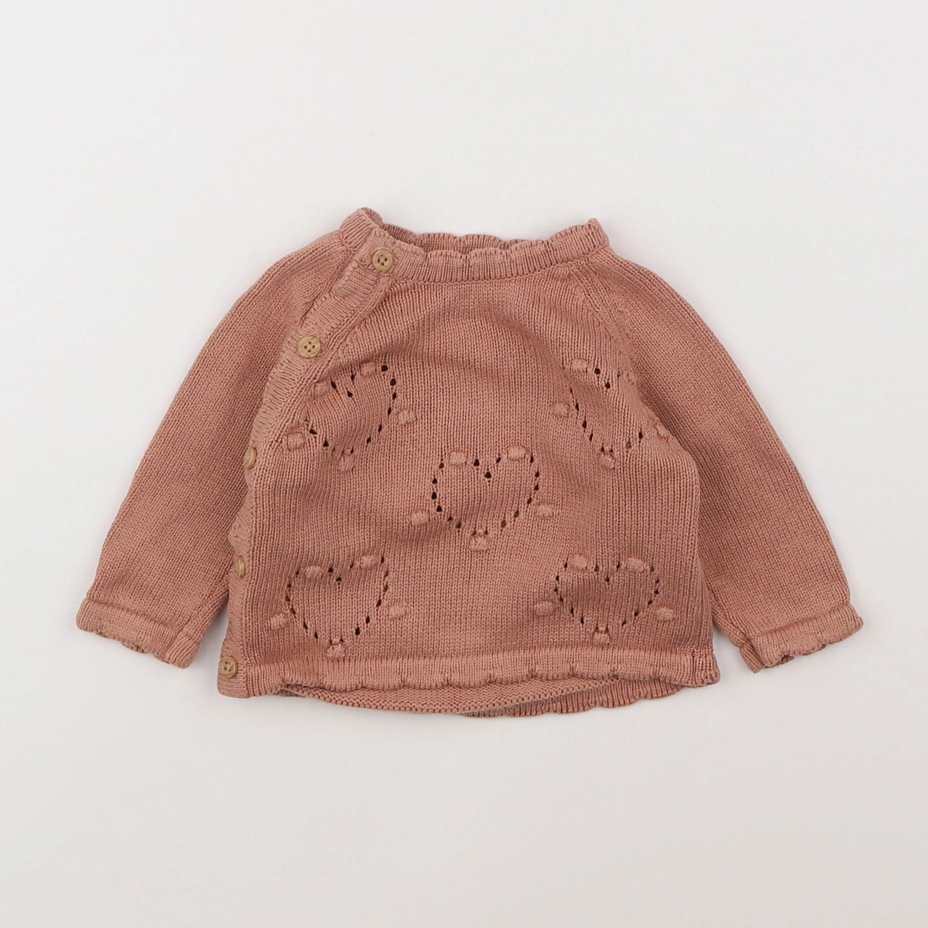Vertbaudet - gilet rose - 3 mois