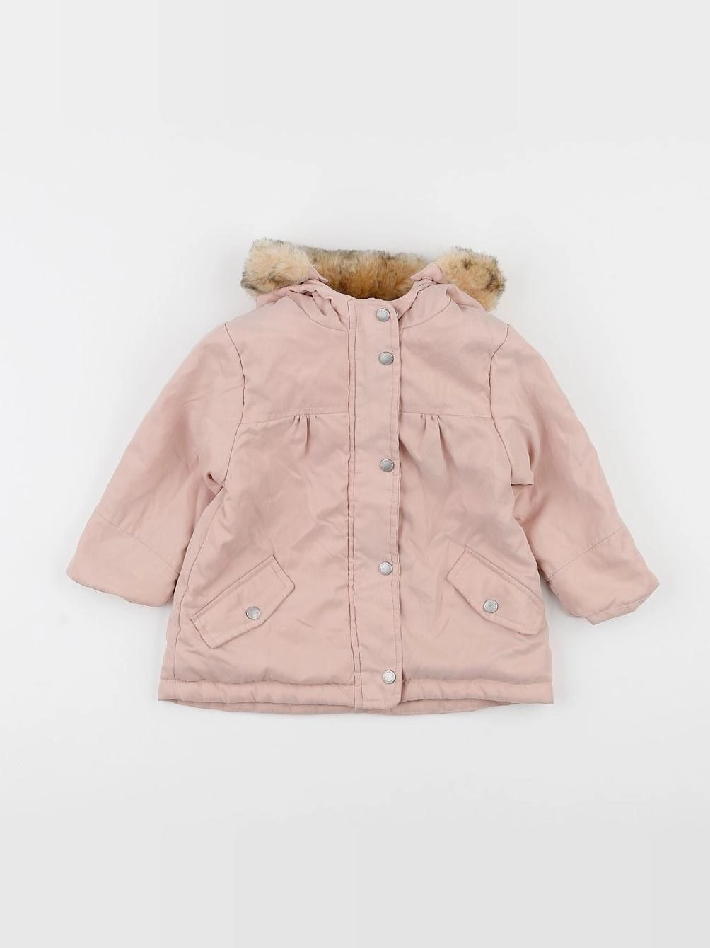 Vertbaudet - manteau rose - 18 mois