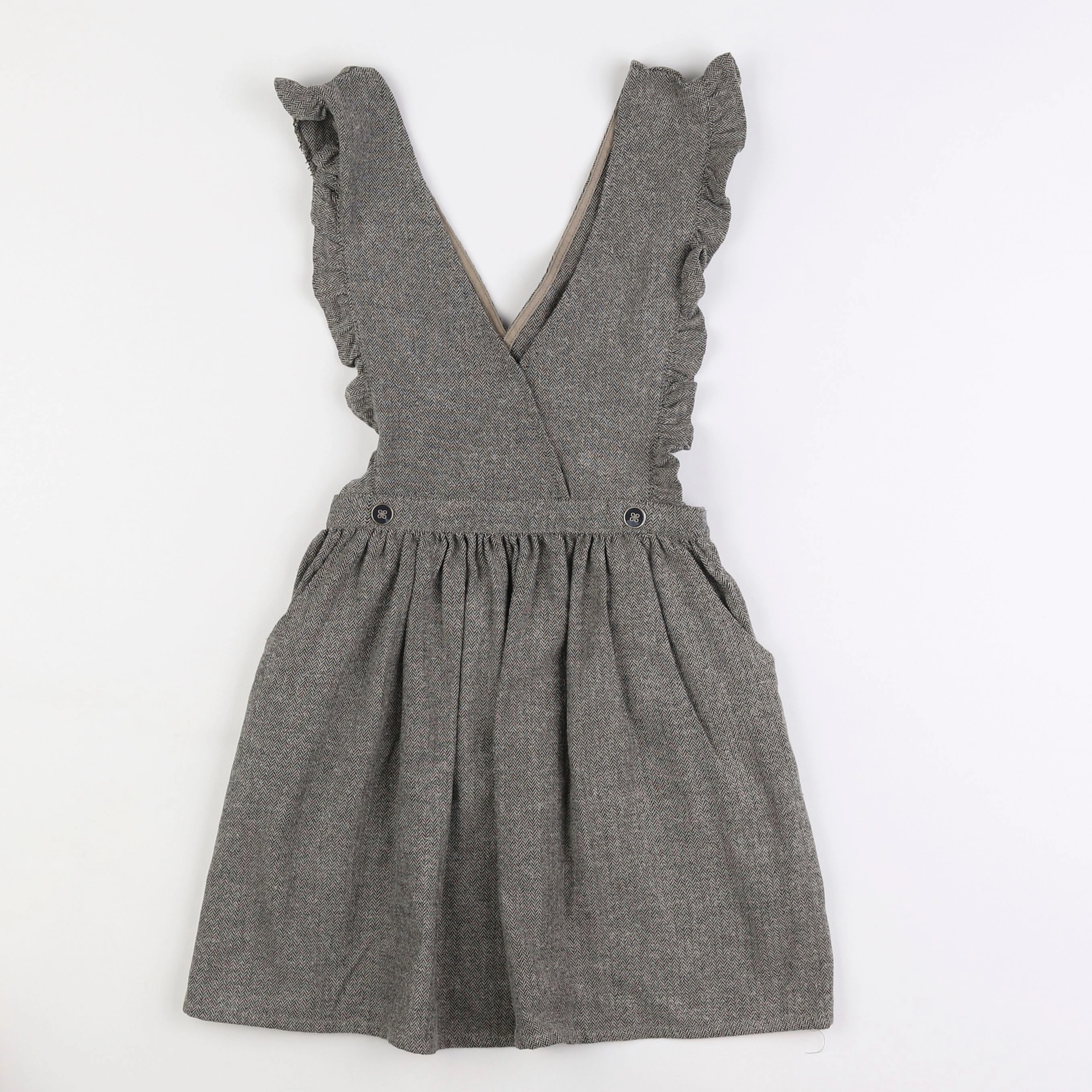 Tape à l'oeil - robe gris - 8 ans