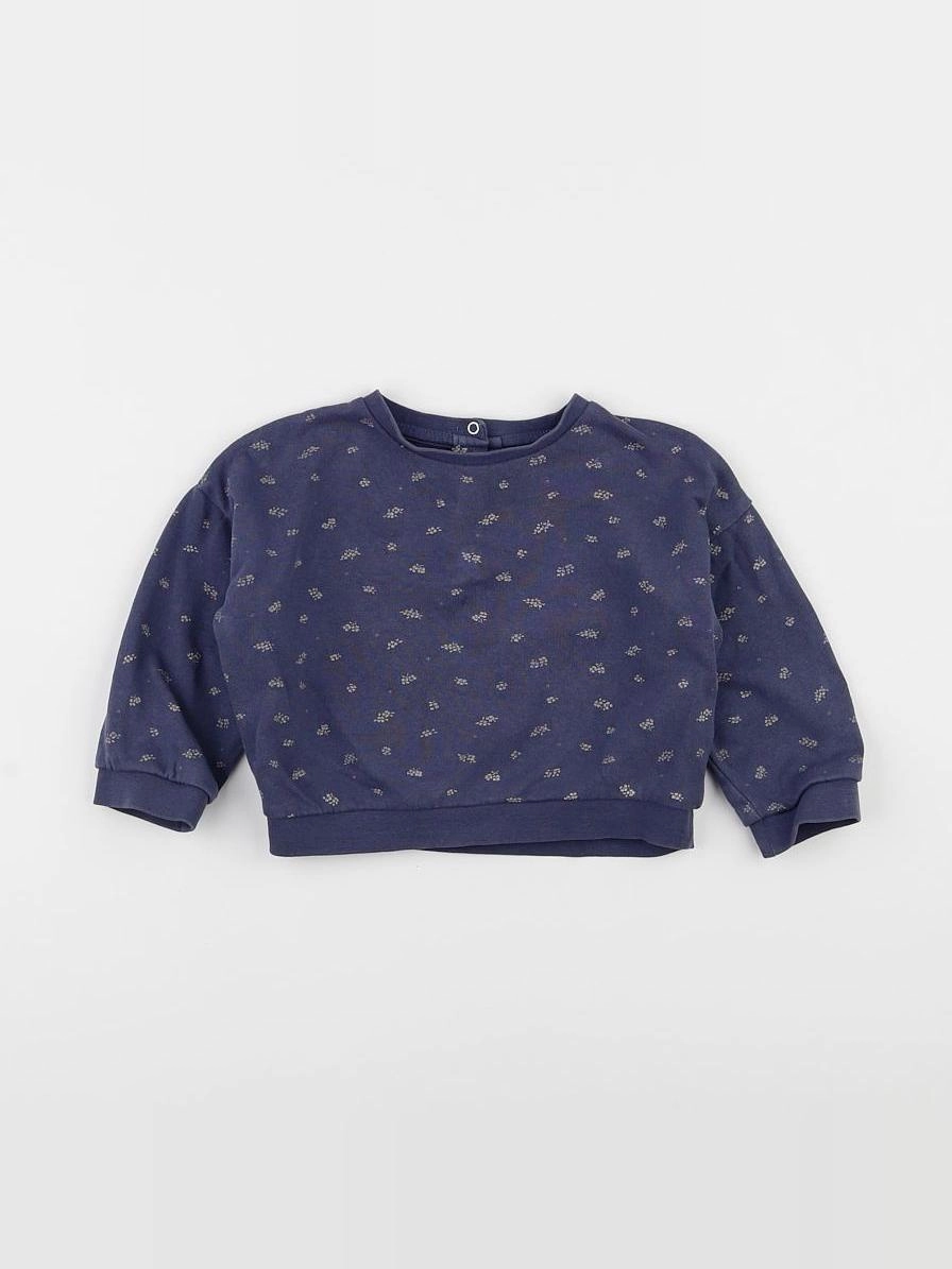 Vertbaudet - sweat bleu - 18 mois