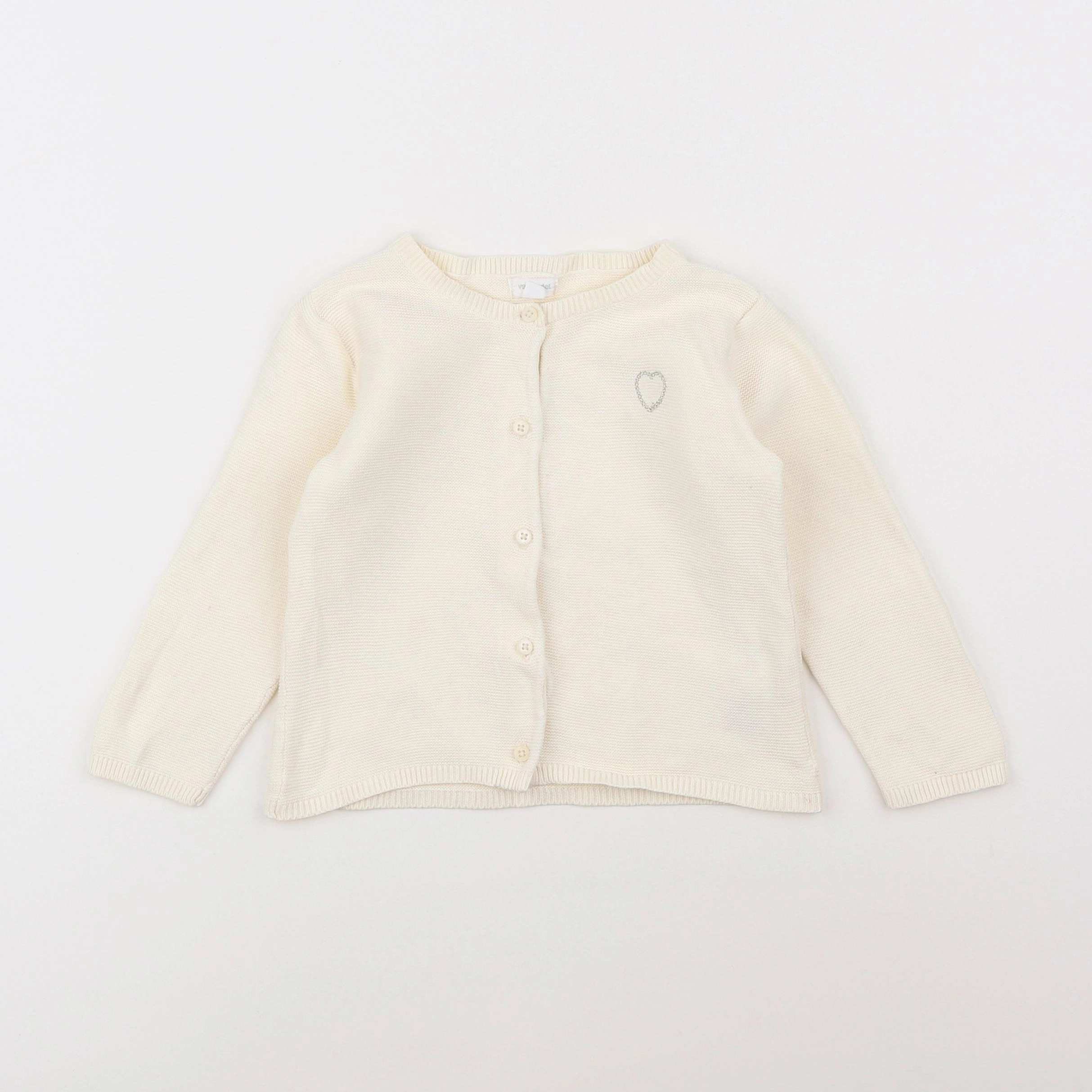 Vertbaudet - gilet beige - 18 mois