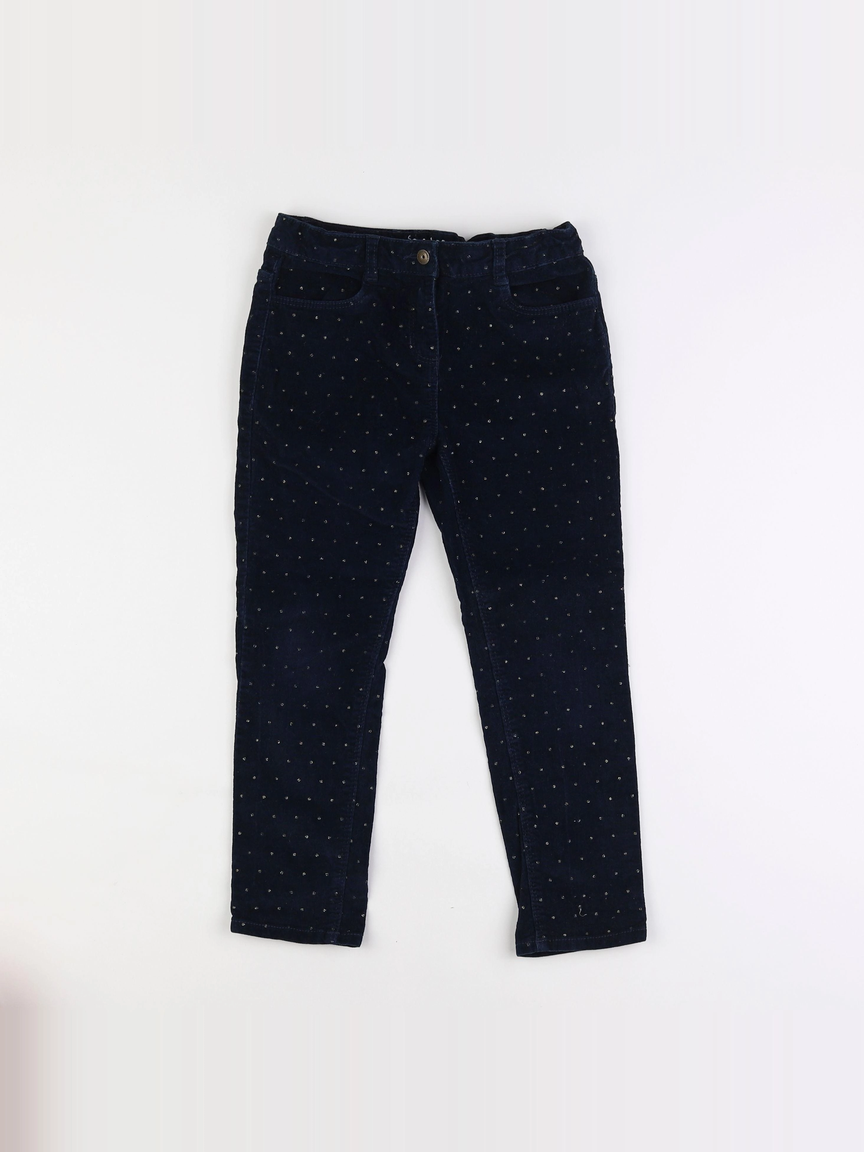 Vertbaudet - pantalon bleu - 7 ans