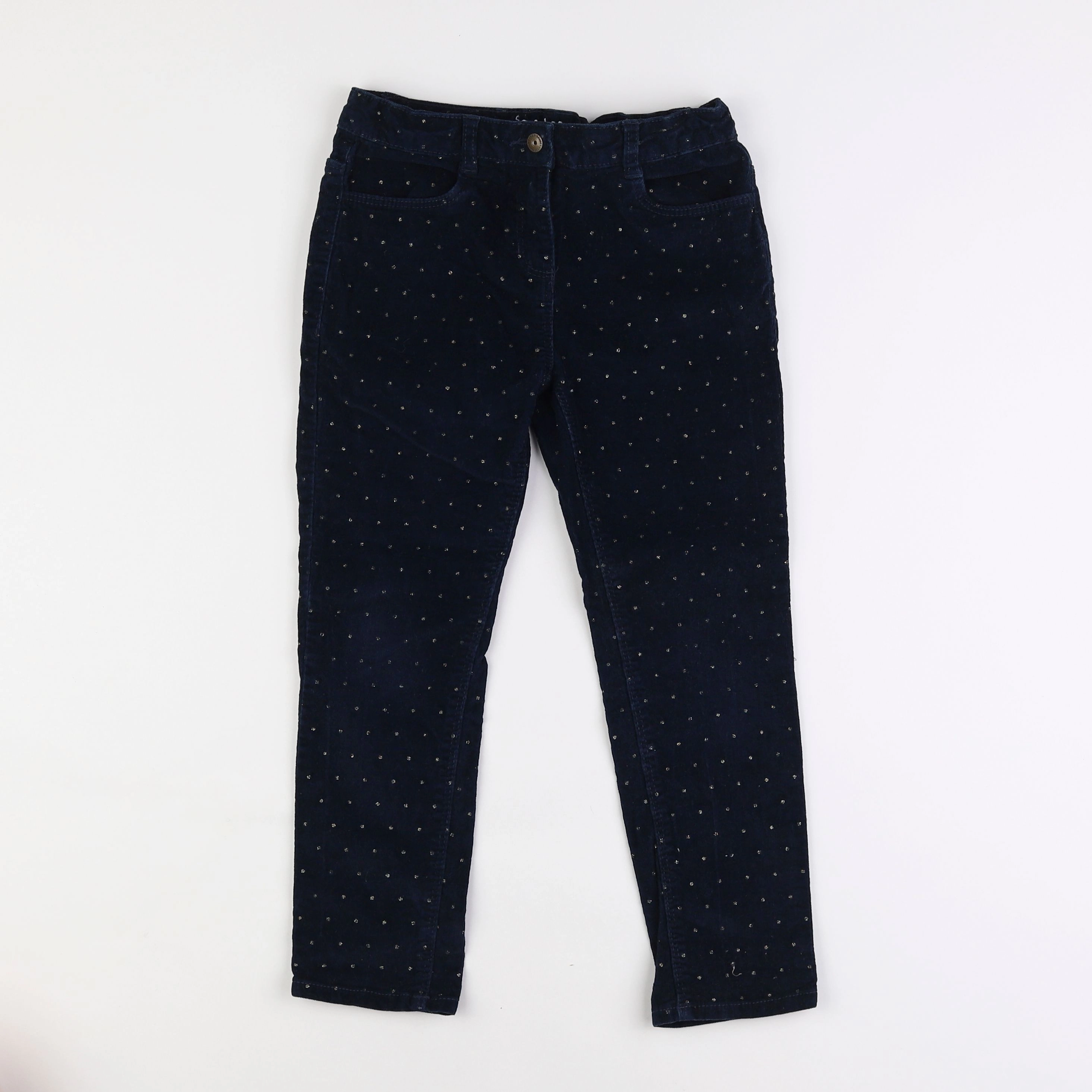 Vertbaudet - pantalon bleu - 7 ans