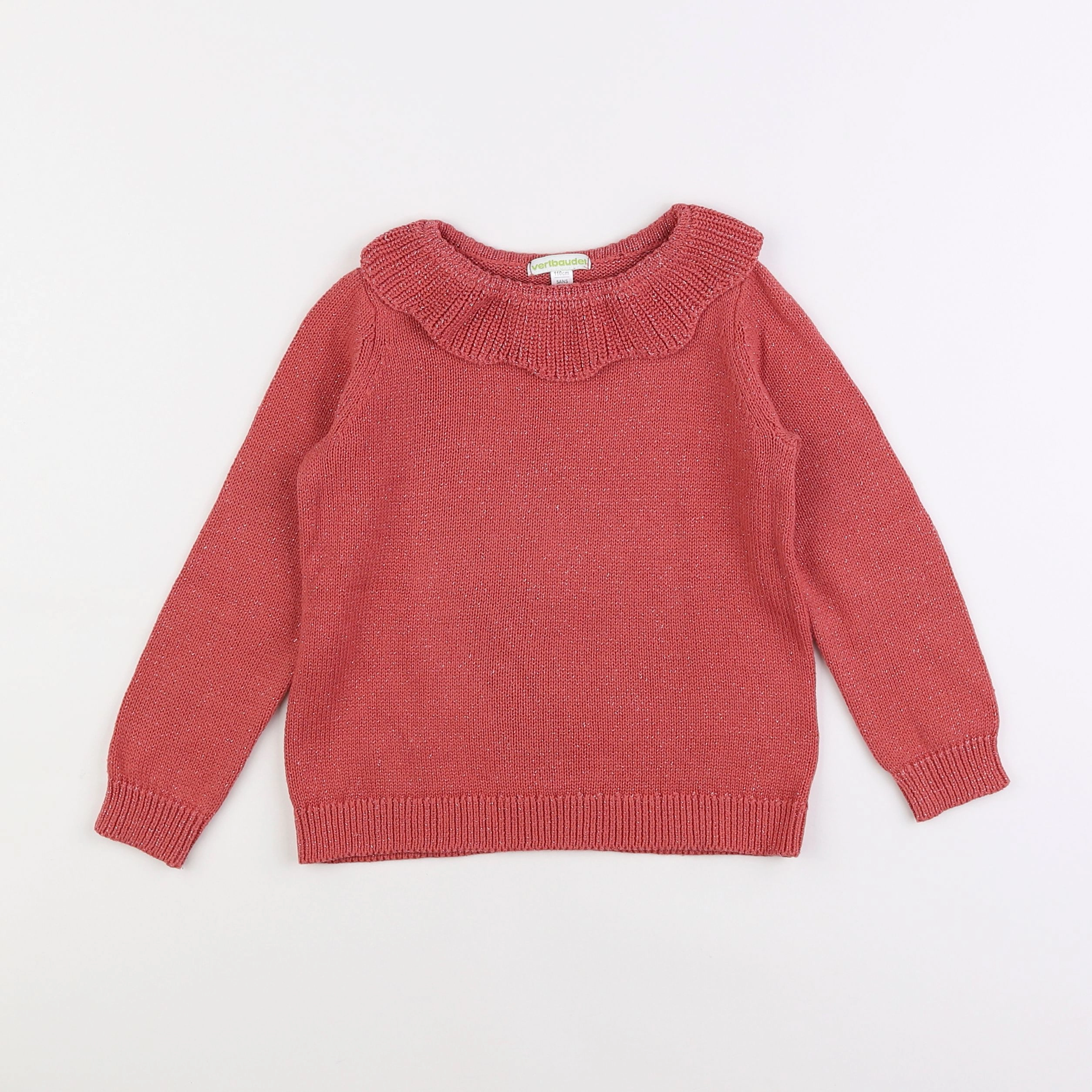 Vertbaudet - pull rose - 5 ans