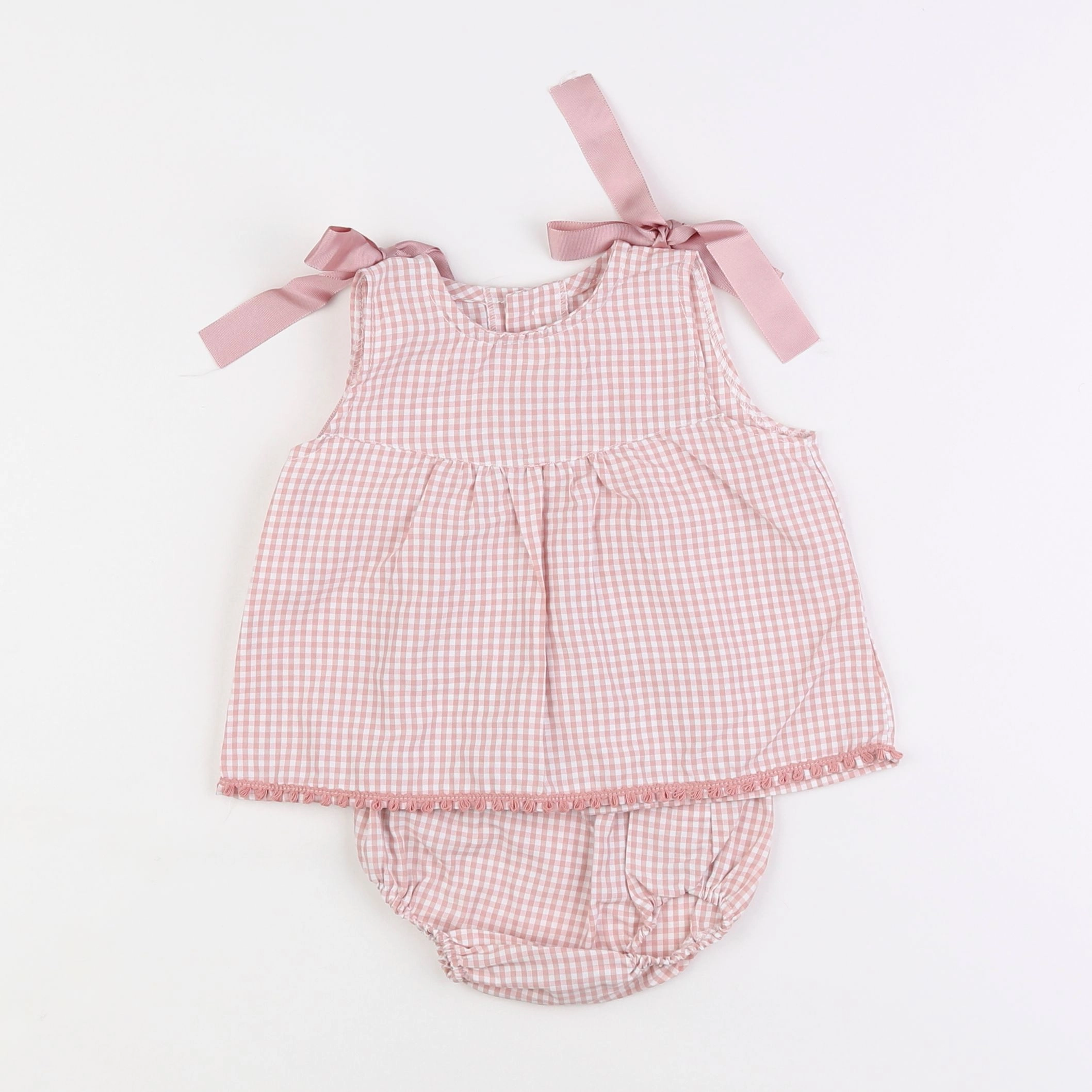 Lola Palacios - ensemble rose, blanc - 18 mois