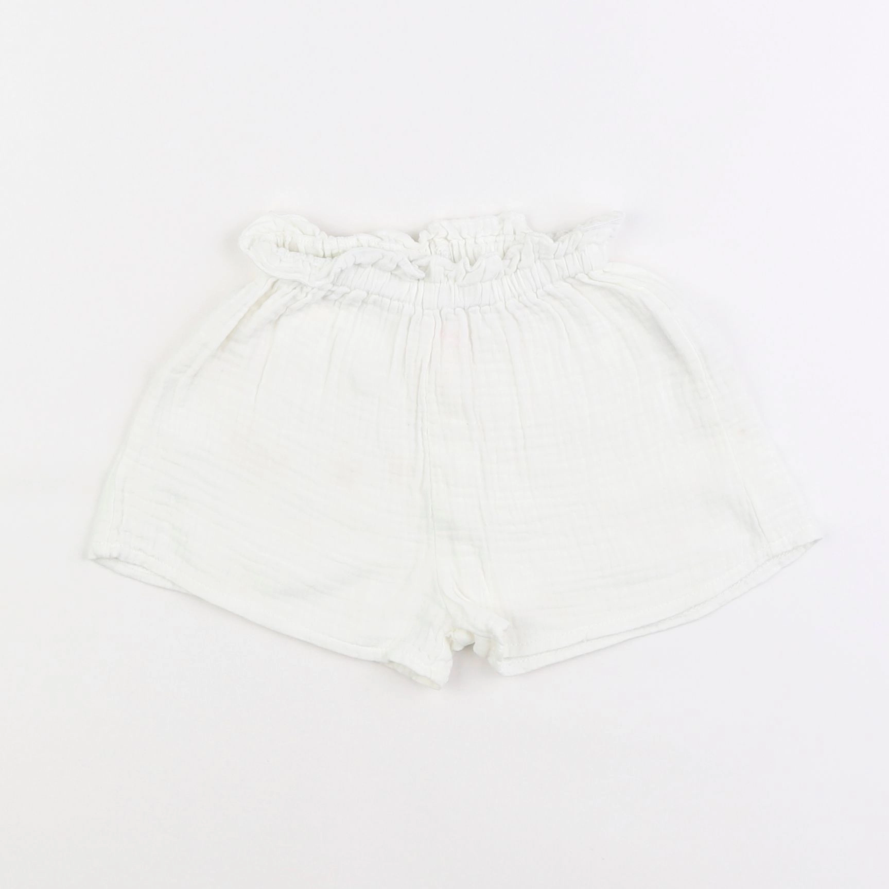 Zara - short blanc - 12/18 mois