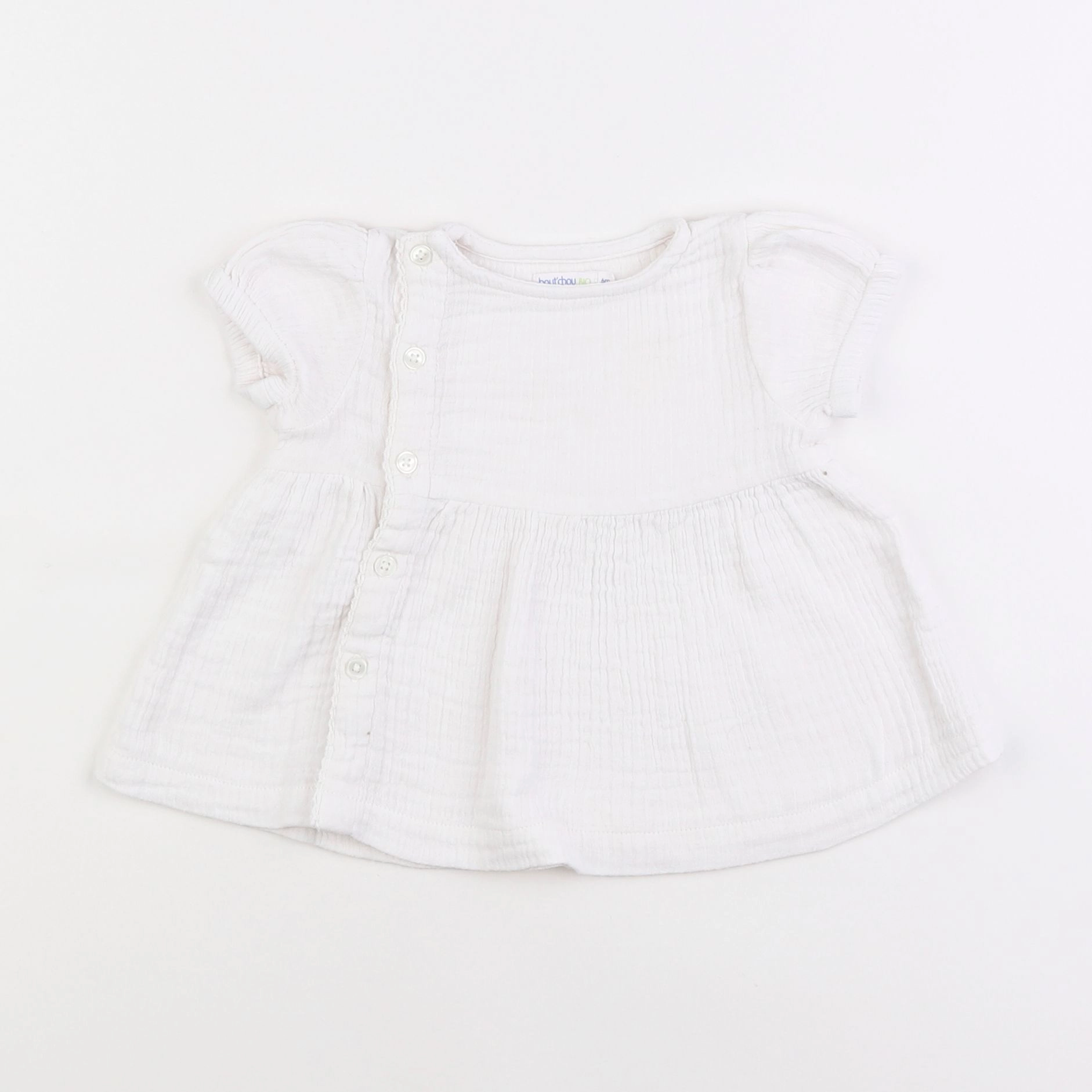 Boutchou - blouse blanc - 6 mois