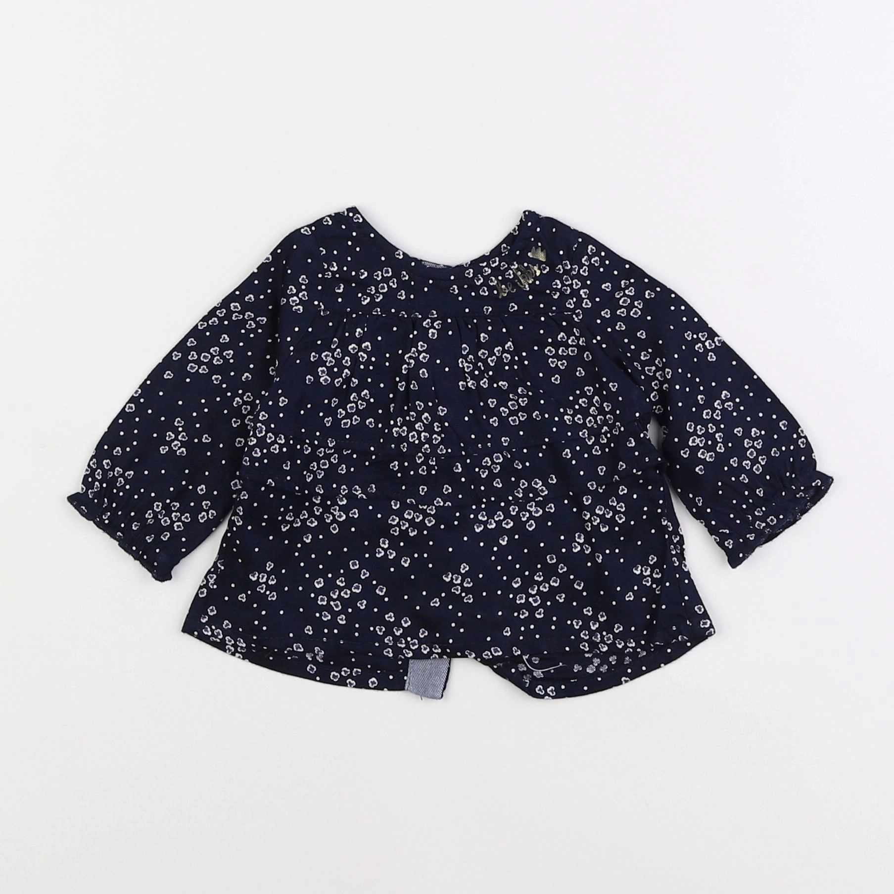 IKKS - blouse bleu - 3 mois