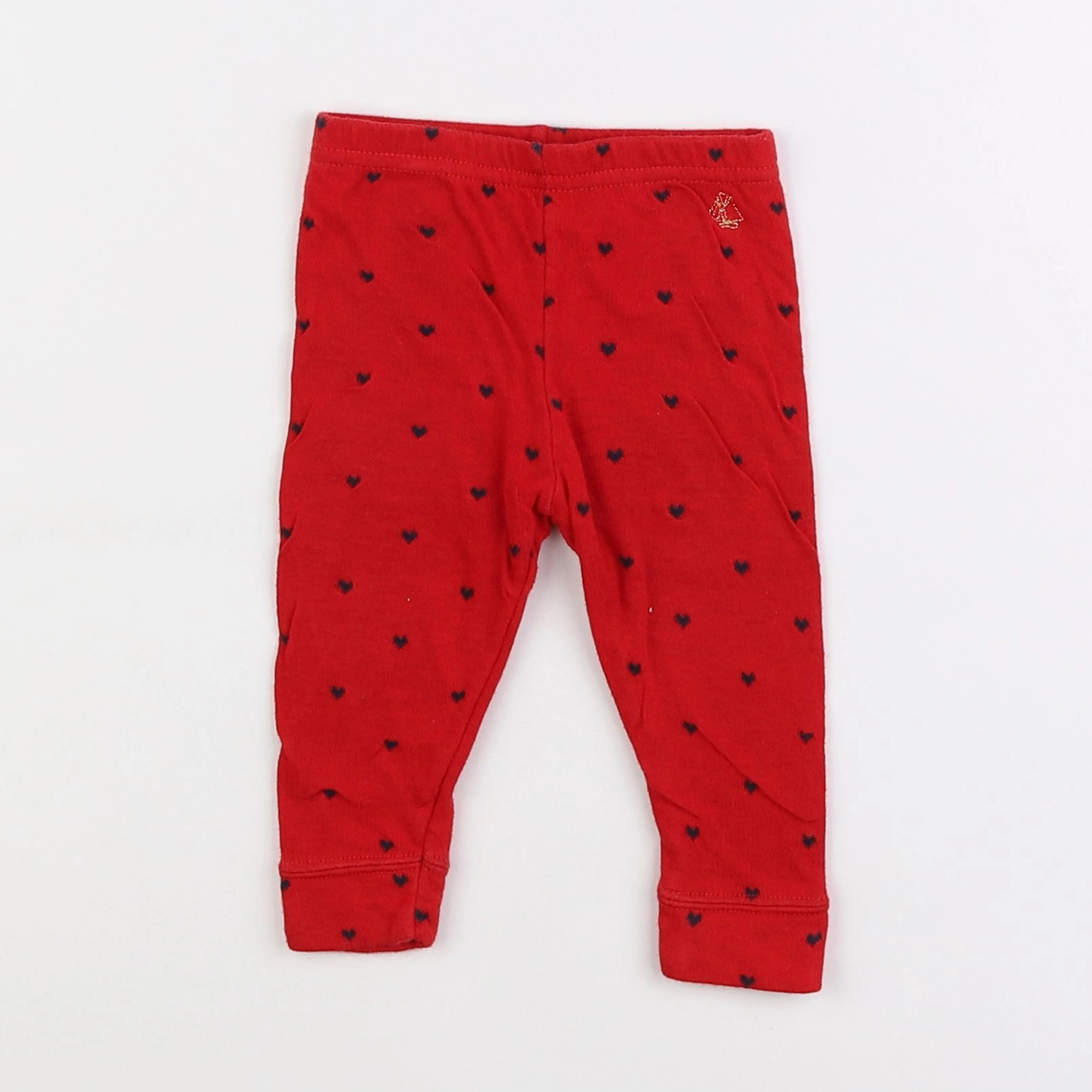 Petit Bateau - legging rouge - 6 mois