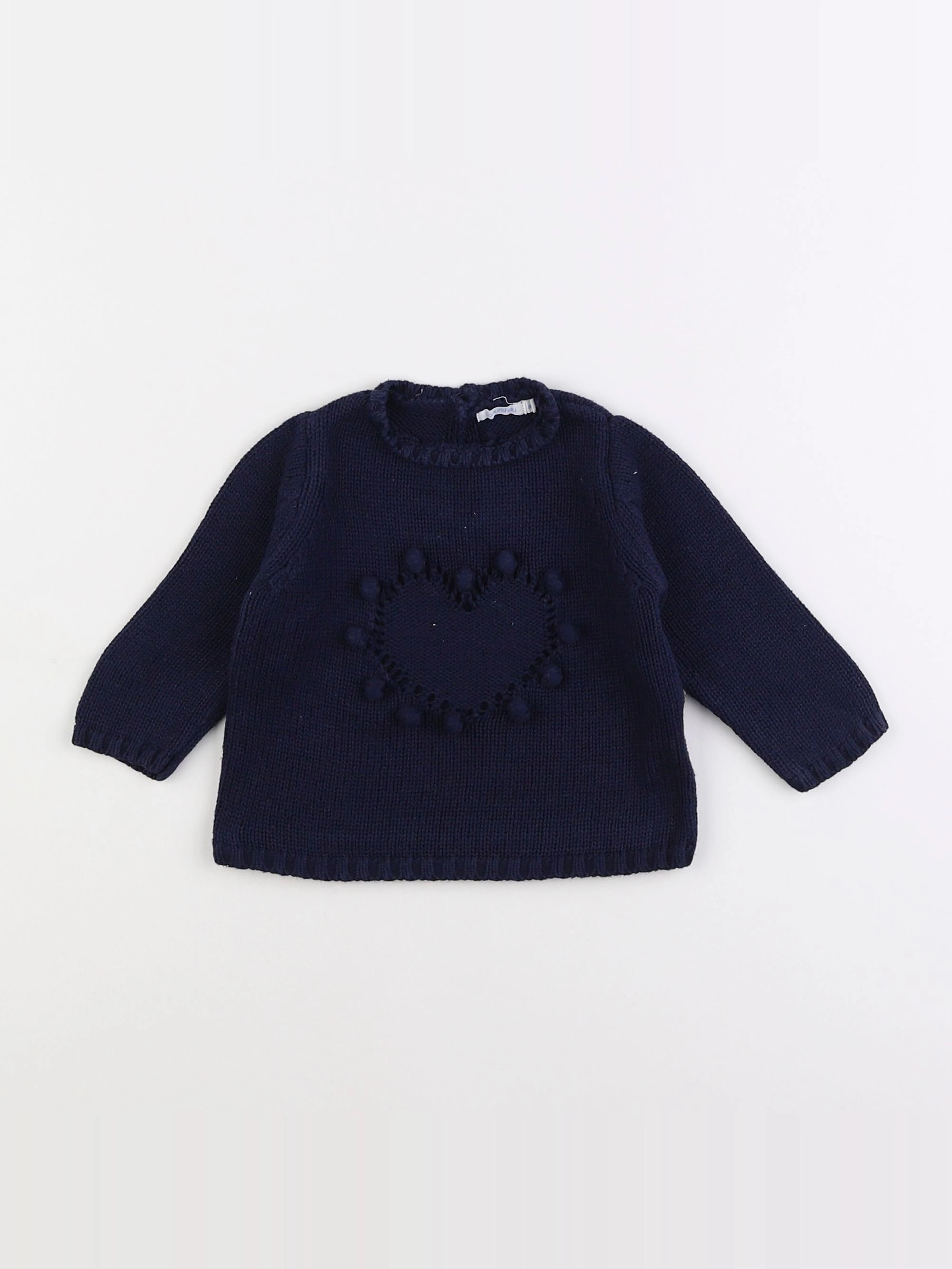 Boutchou - pull bleu - 6 mois
