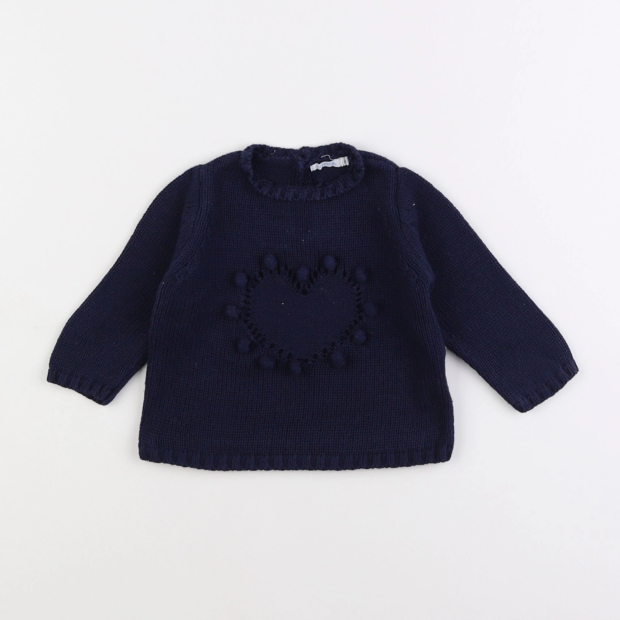 Boutchou - pull bleu - 6 mois