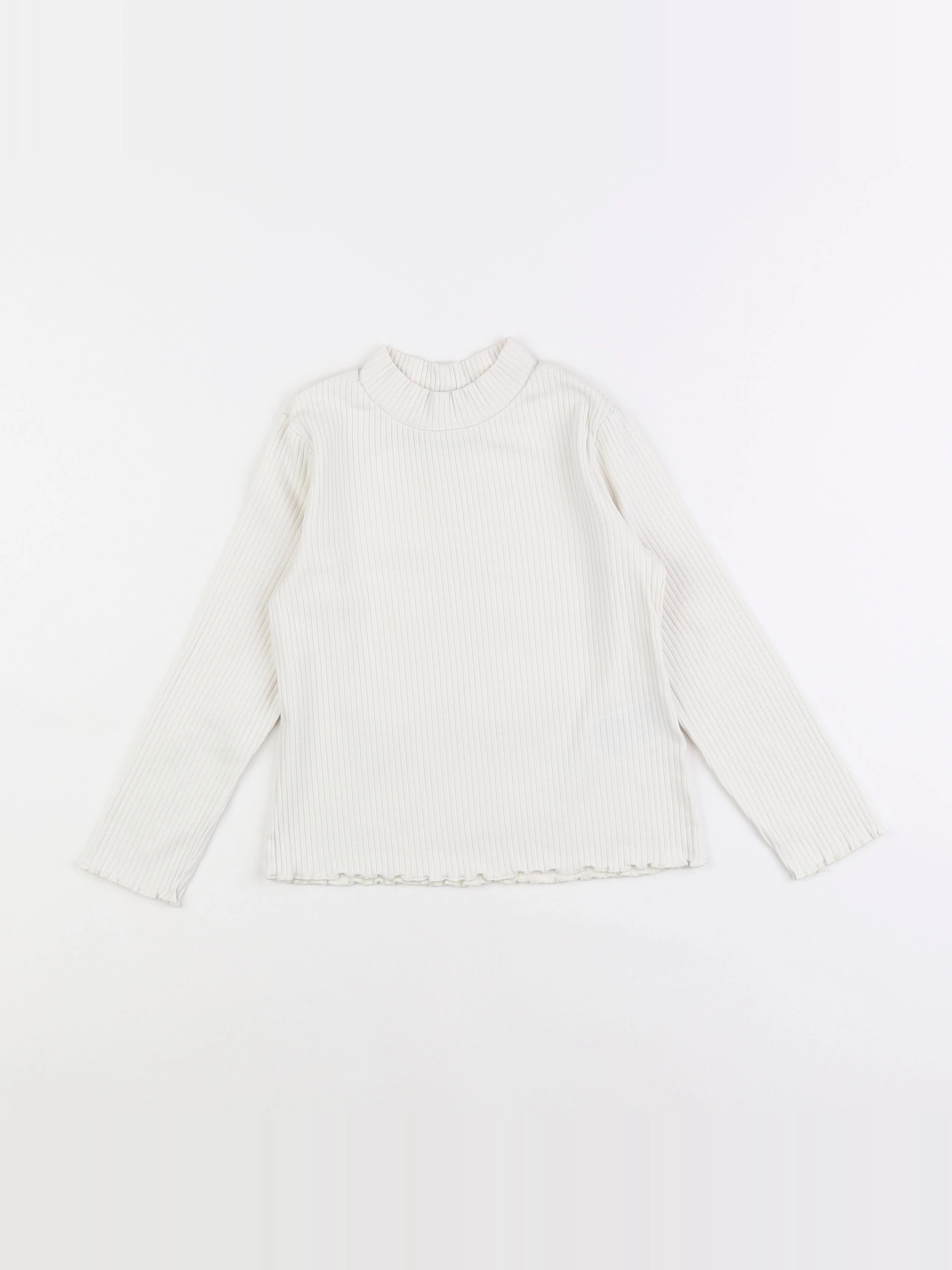 H&M - sous-pull blanc - 4/6 ans
