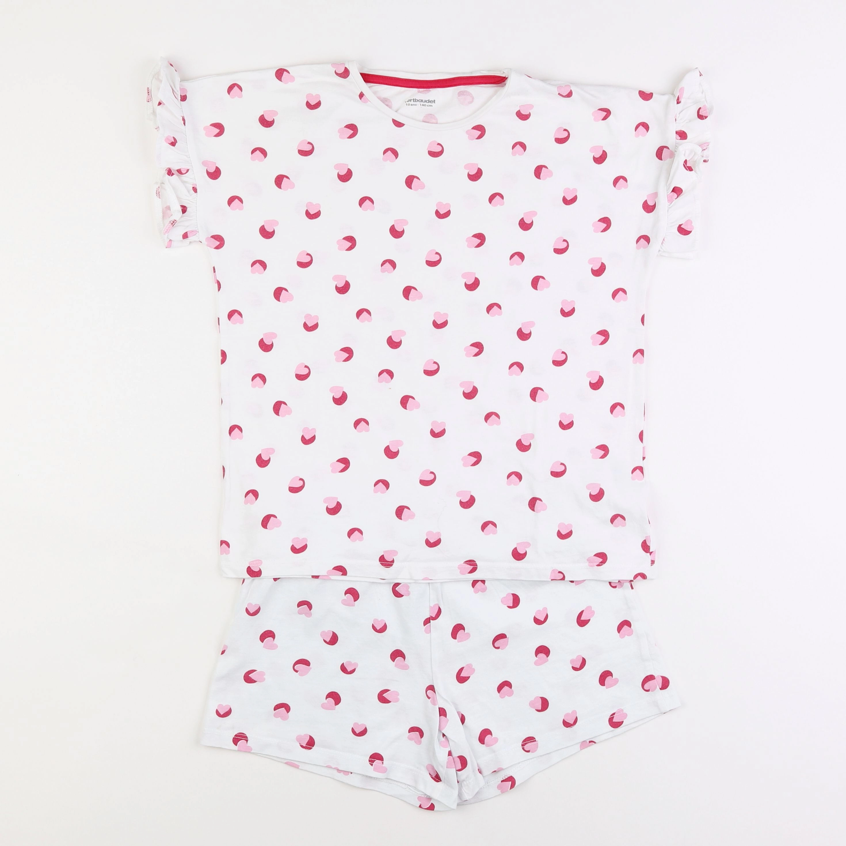 Vertbaudet - pyjama coton multicolore - 10 ans