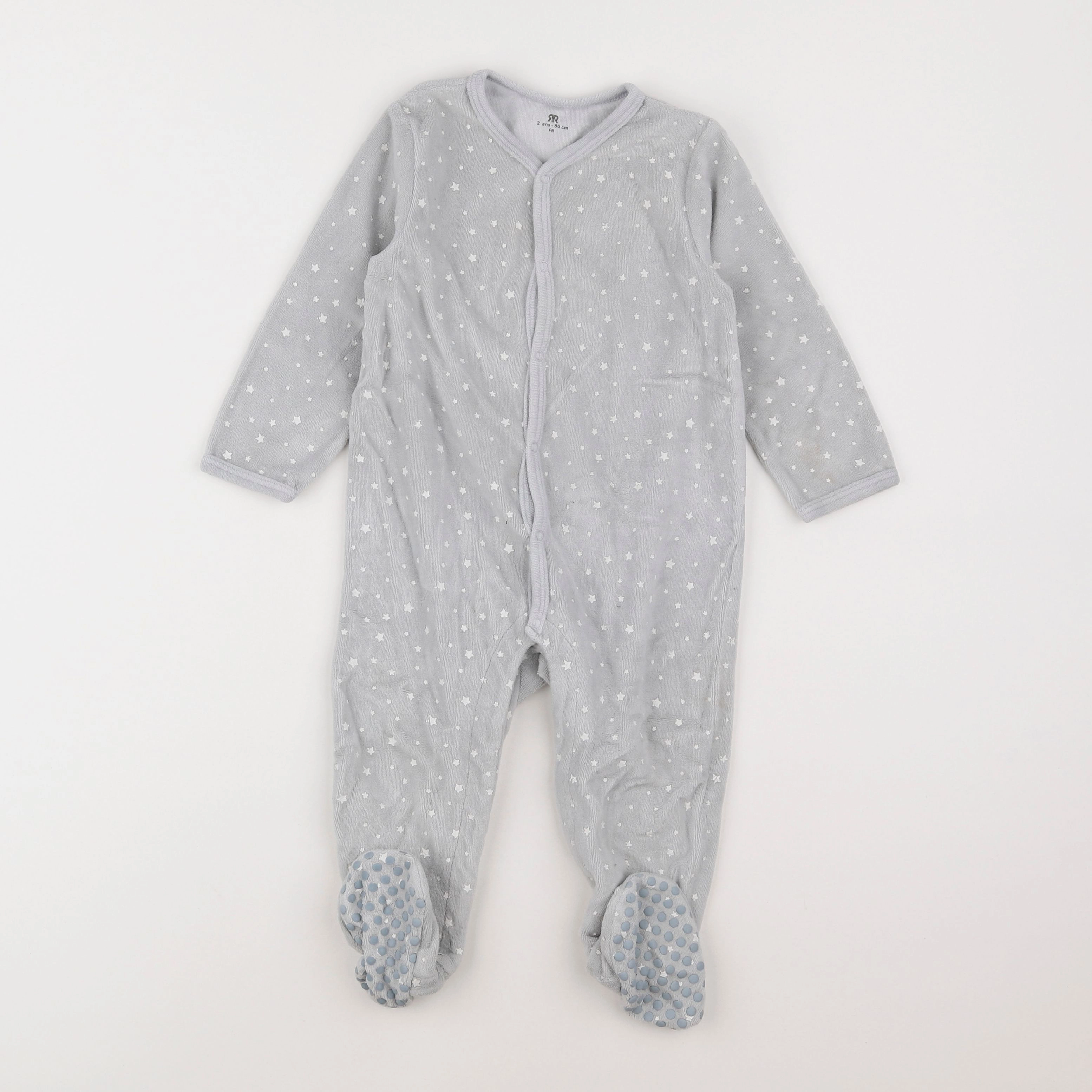 La Redoute - pyjama velours gris - 2 ans