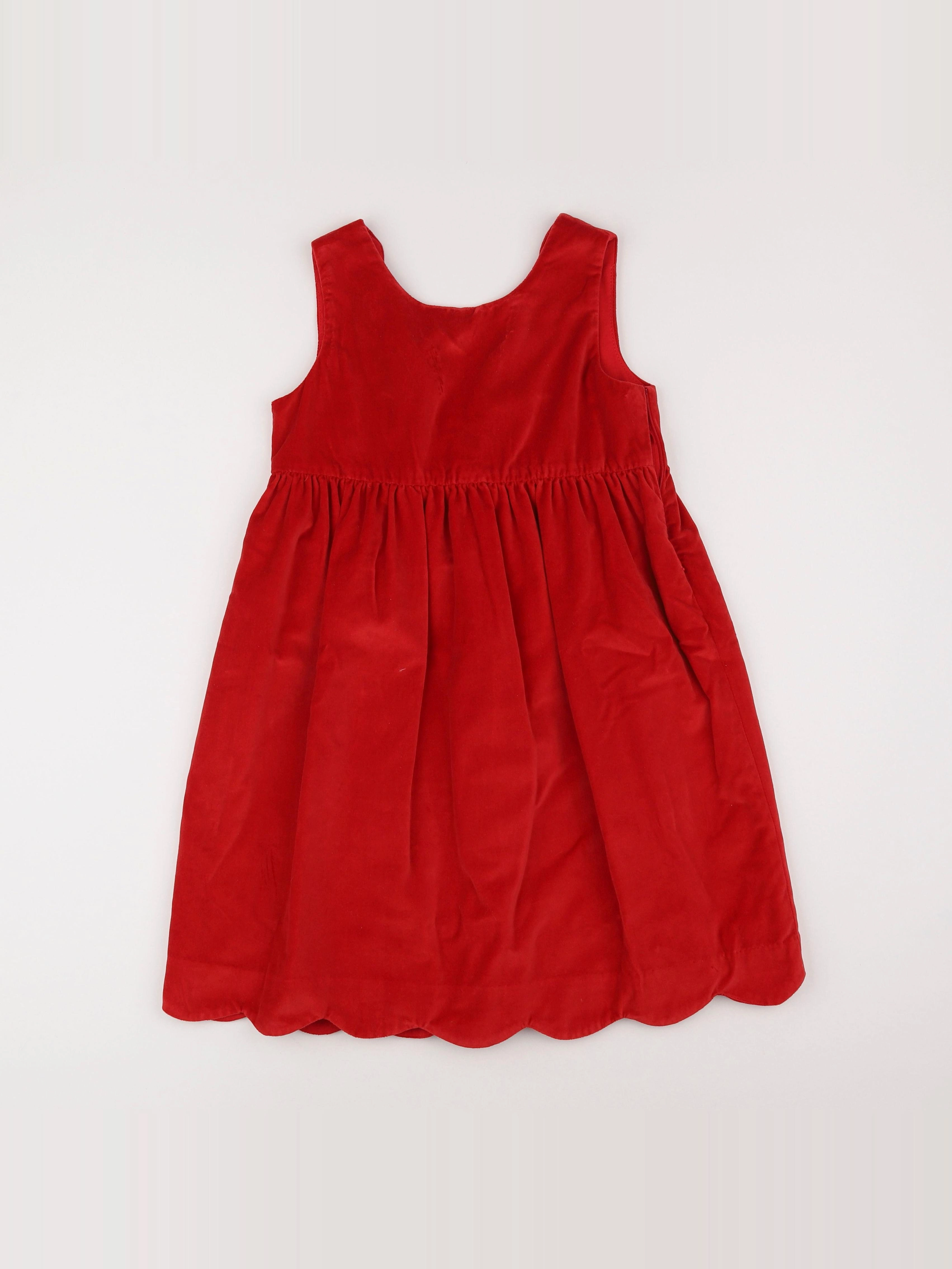 Vertbaudet - robe rouge - 10 ans