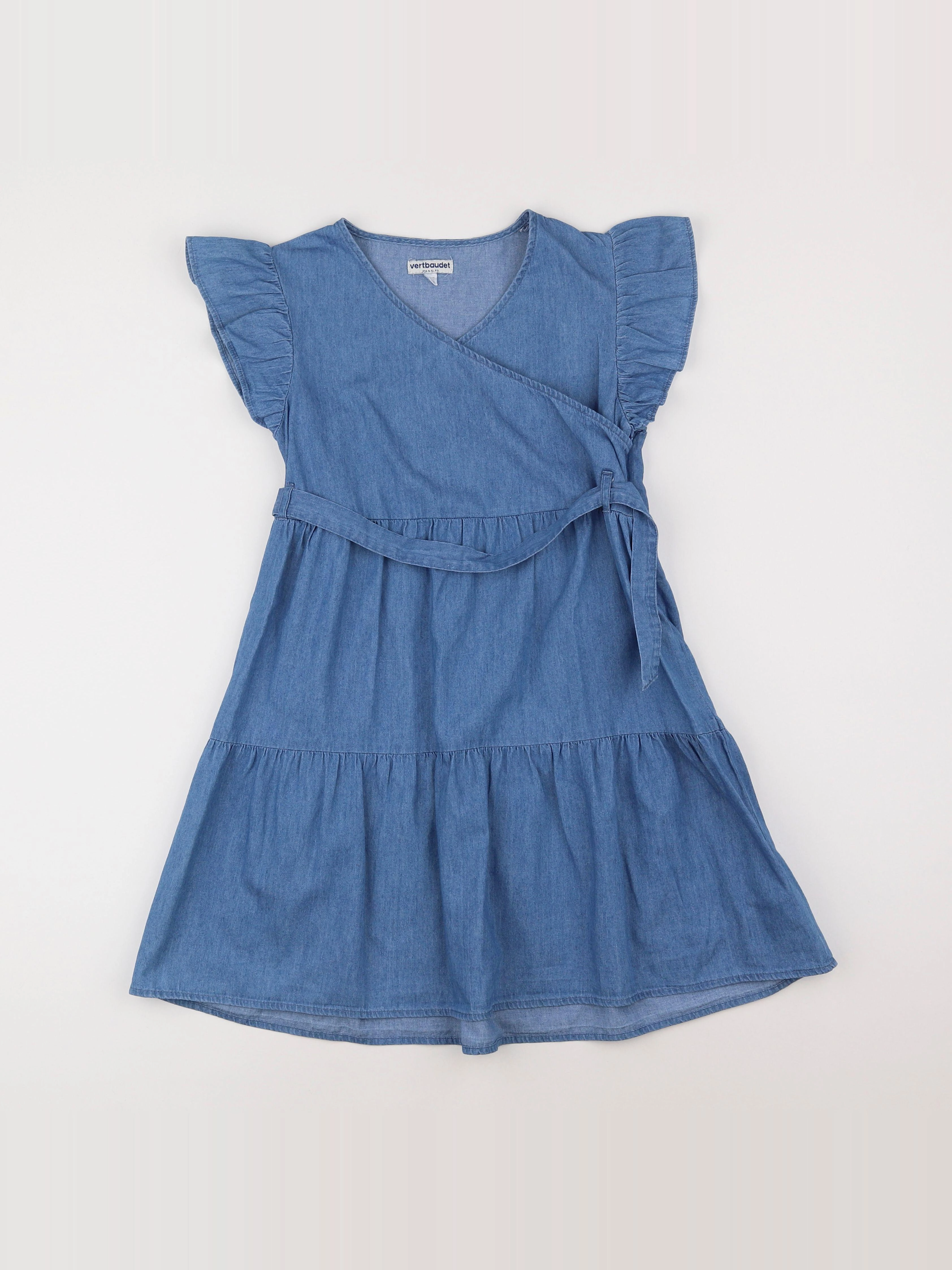 Vertbaudet - robe bleu - 10 ans