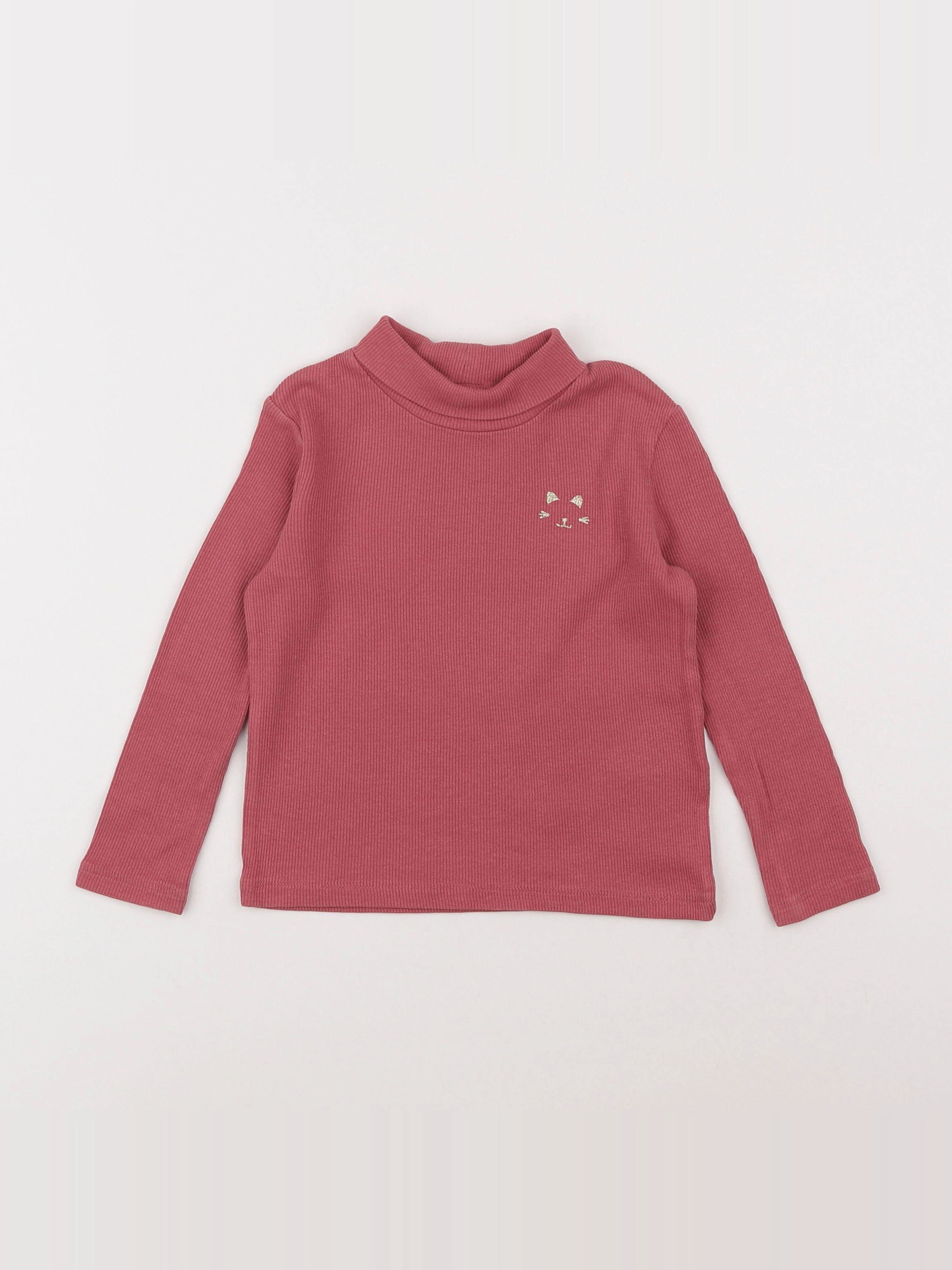 Vertbaudet - sous-pull rose - 3 ans