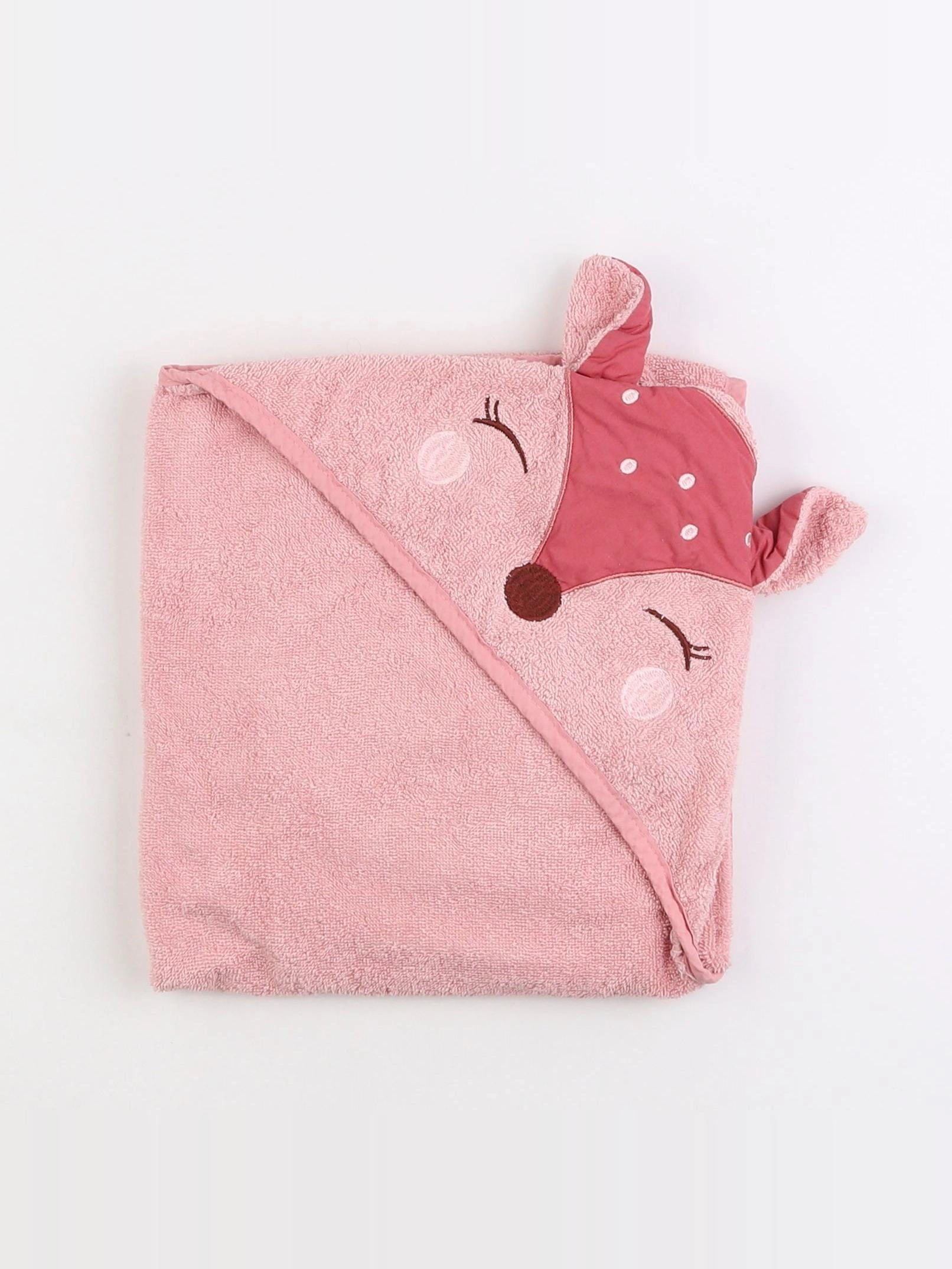 Vertbaudet - cape de bain rose - 2 ans
