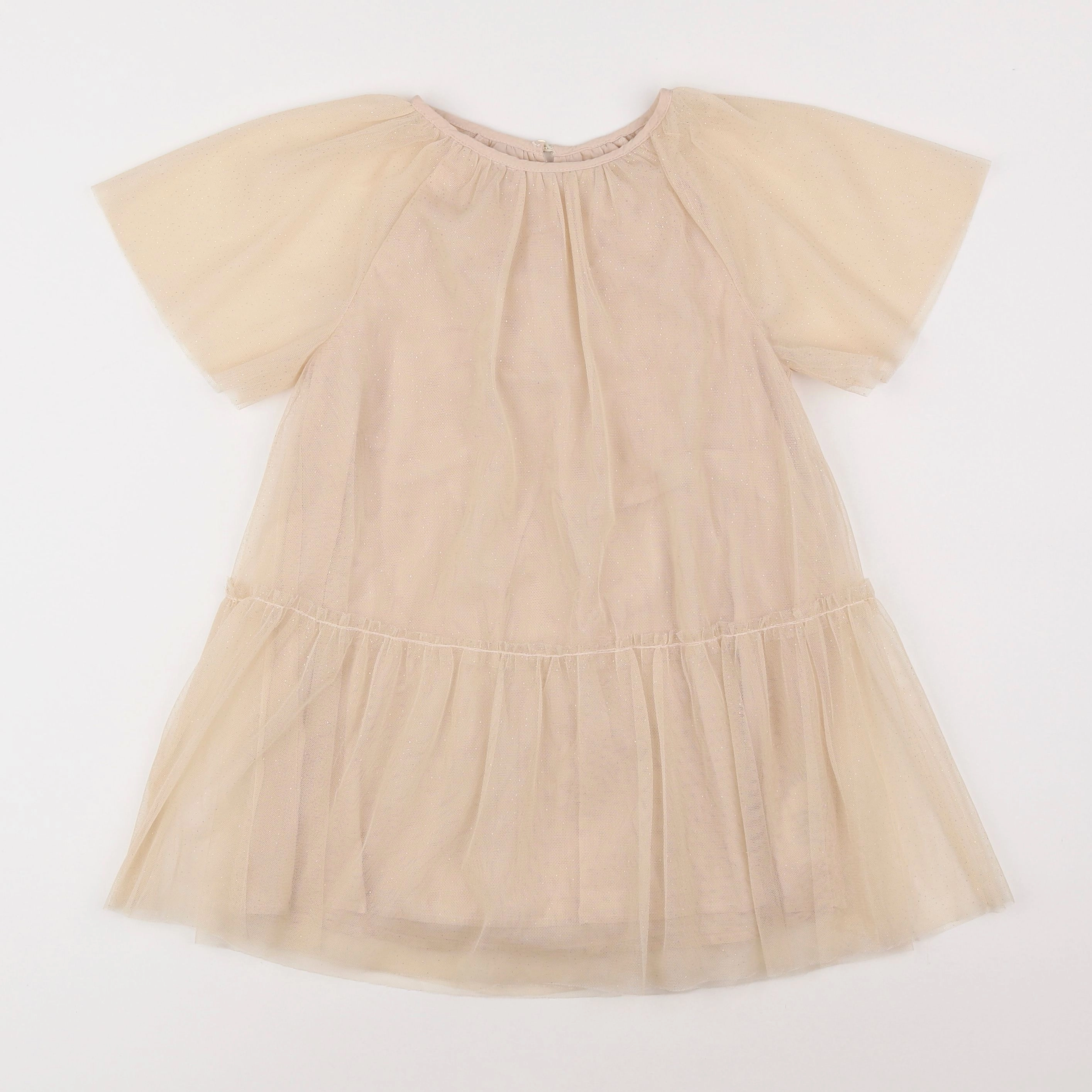 Vertbaudet - robe beige - 5 ans