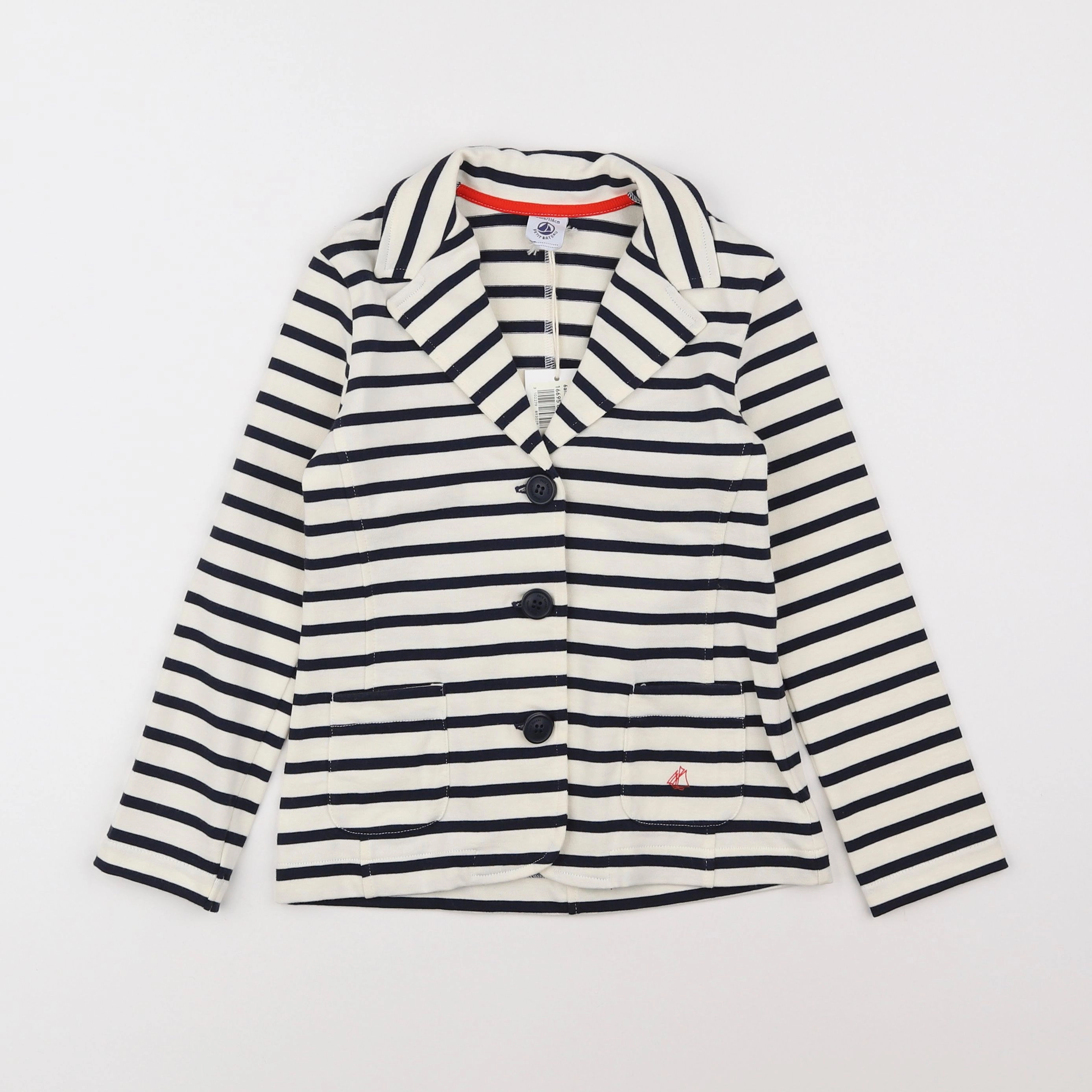 Petit Bateau - veste blanc - 6 ans