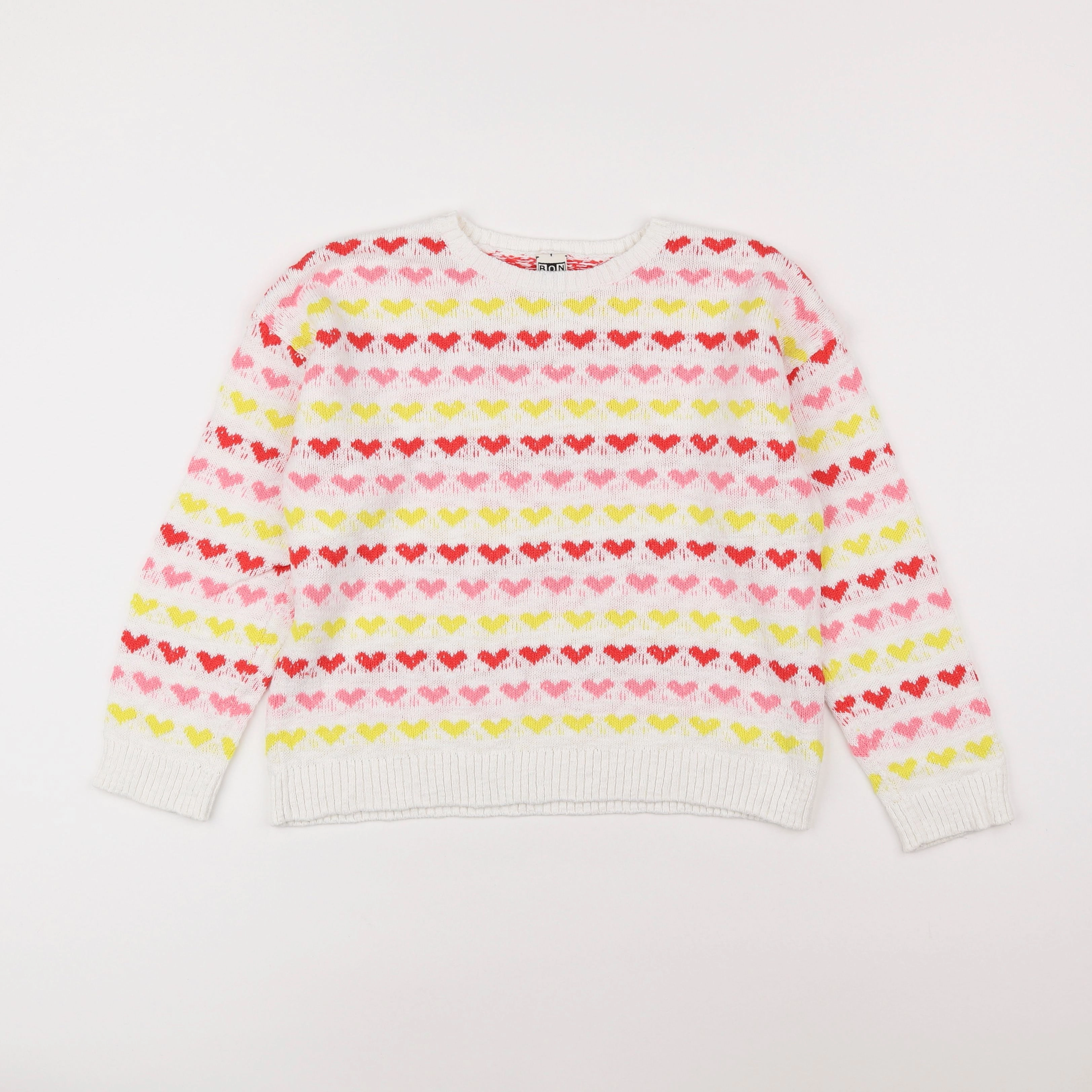 Bonton - pull blanc - 10 ans