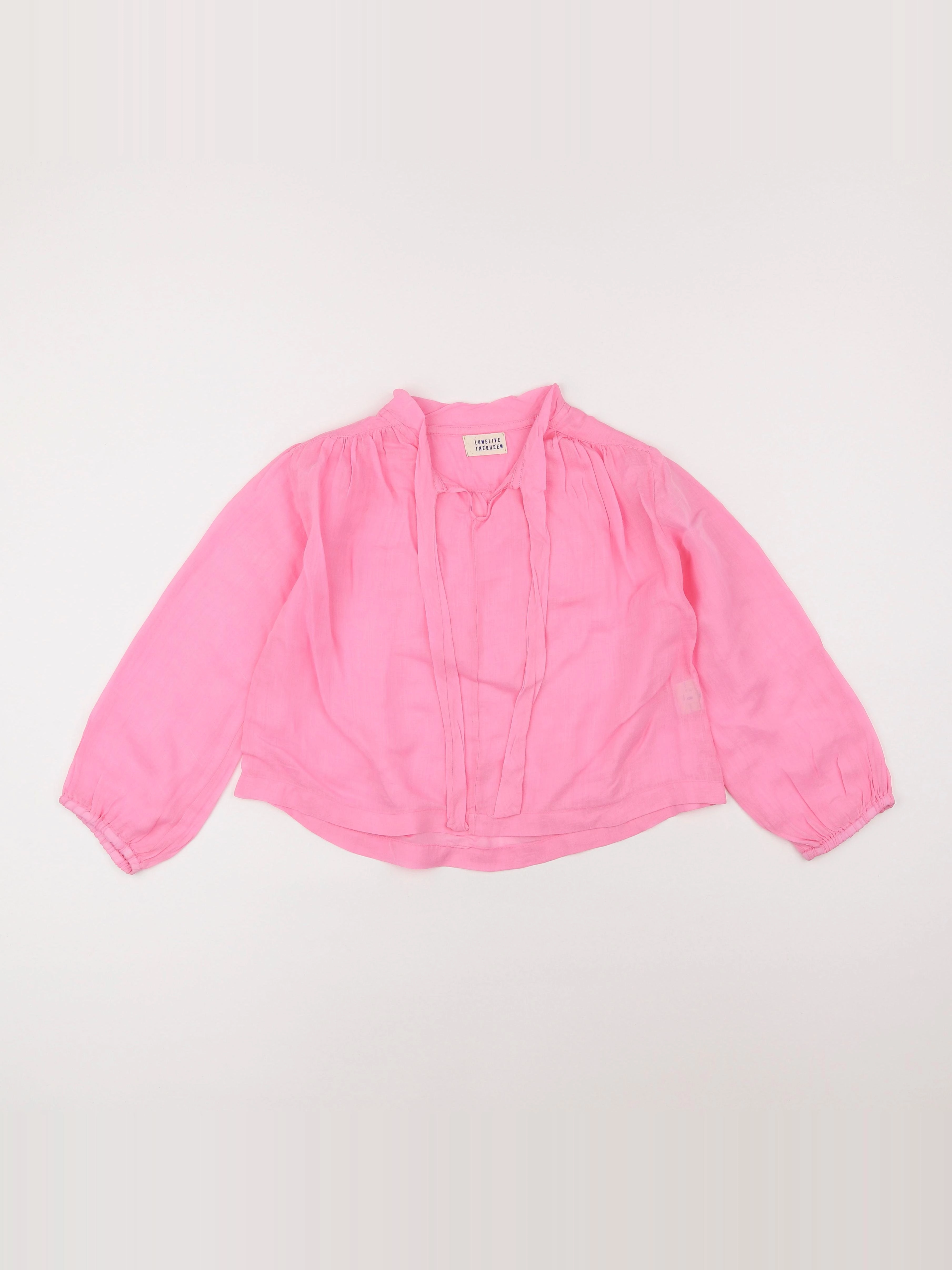 Longlivethequeen - blouse rose - 8 ans