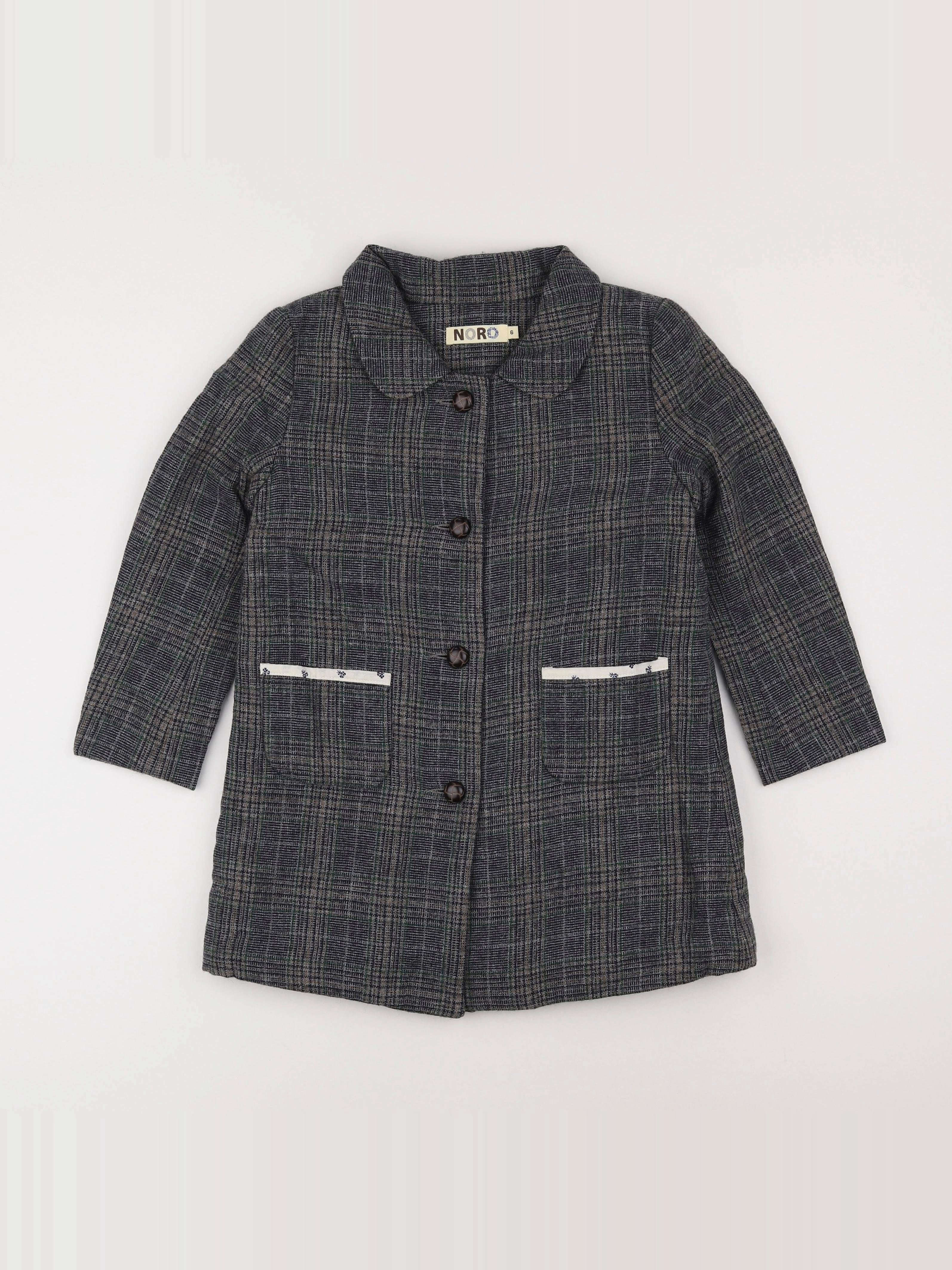 Noro - manteau gris - 6 ans
