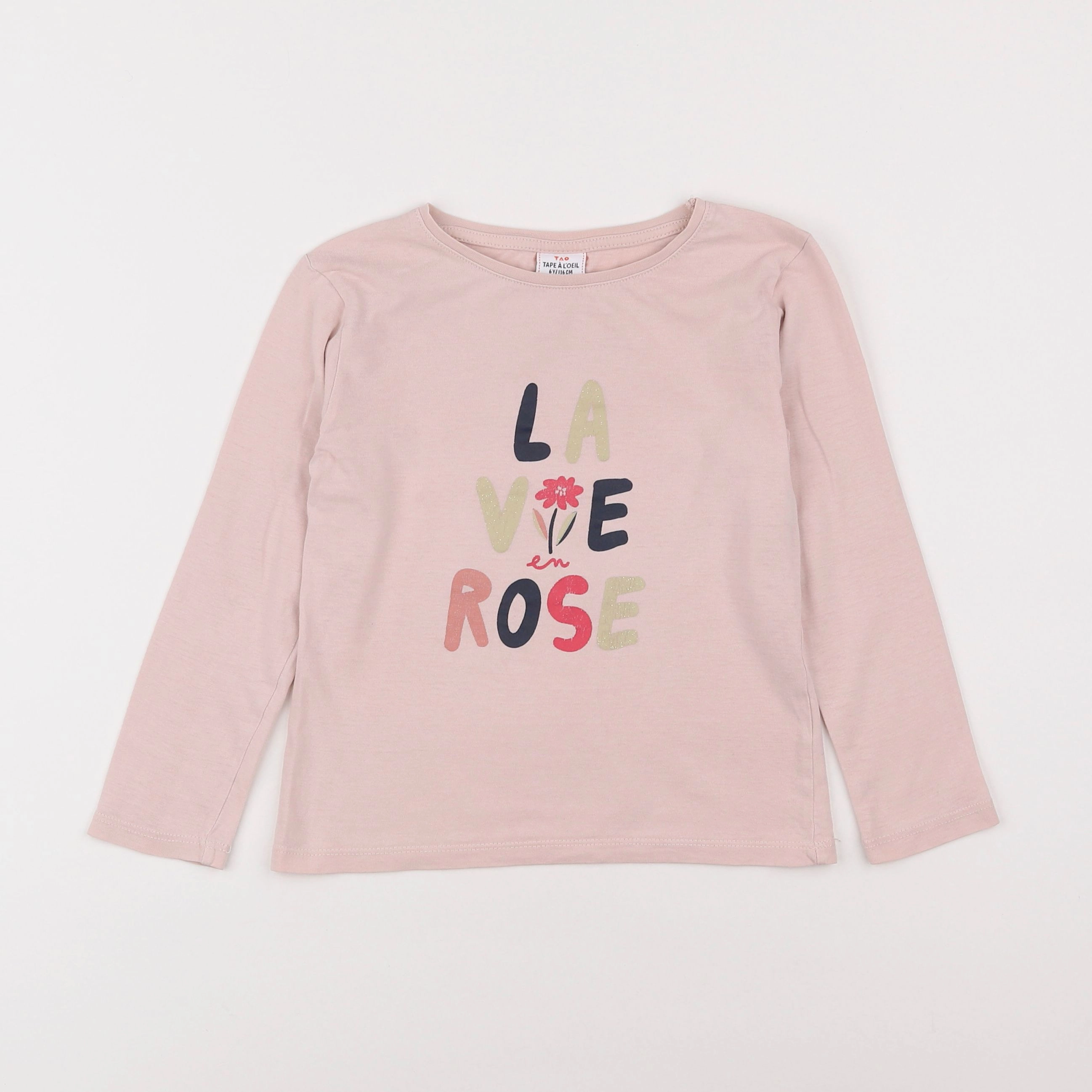 Tape à l'oeil - tee-shirt rose - 6 ans