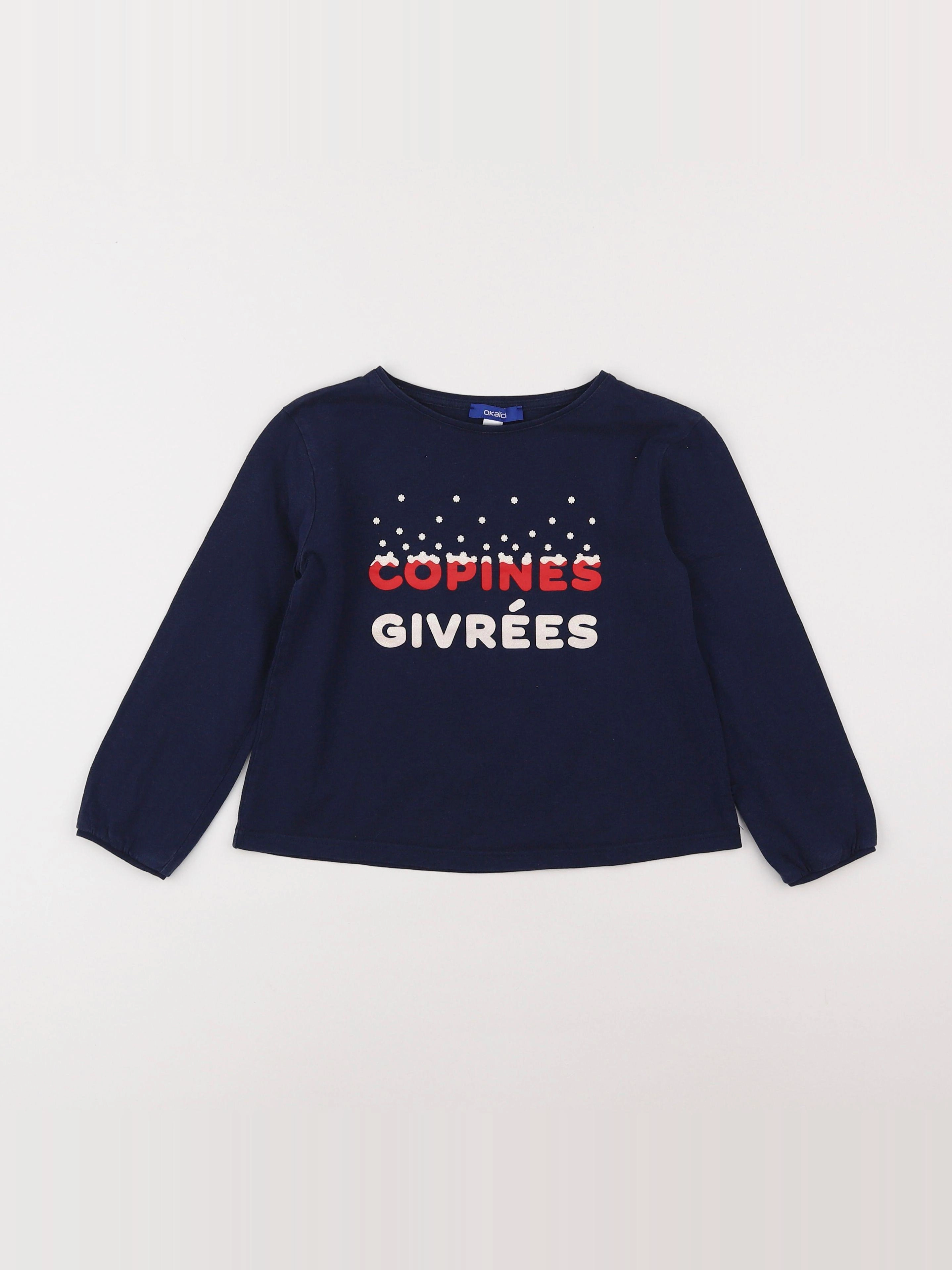 Okaidi - tee-shirt bleu - 6 ans