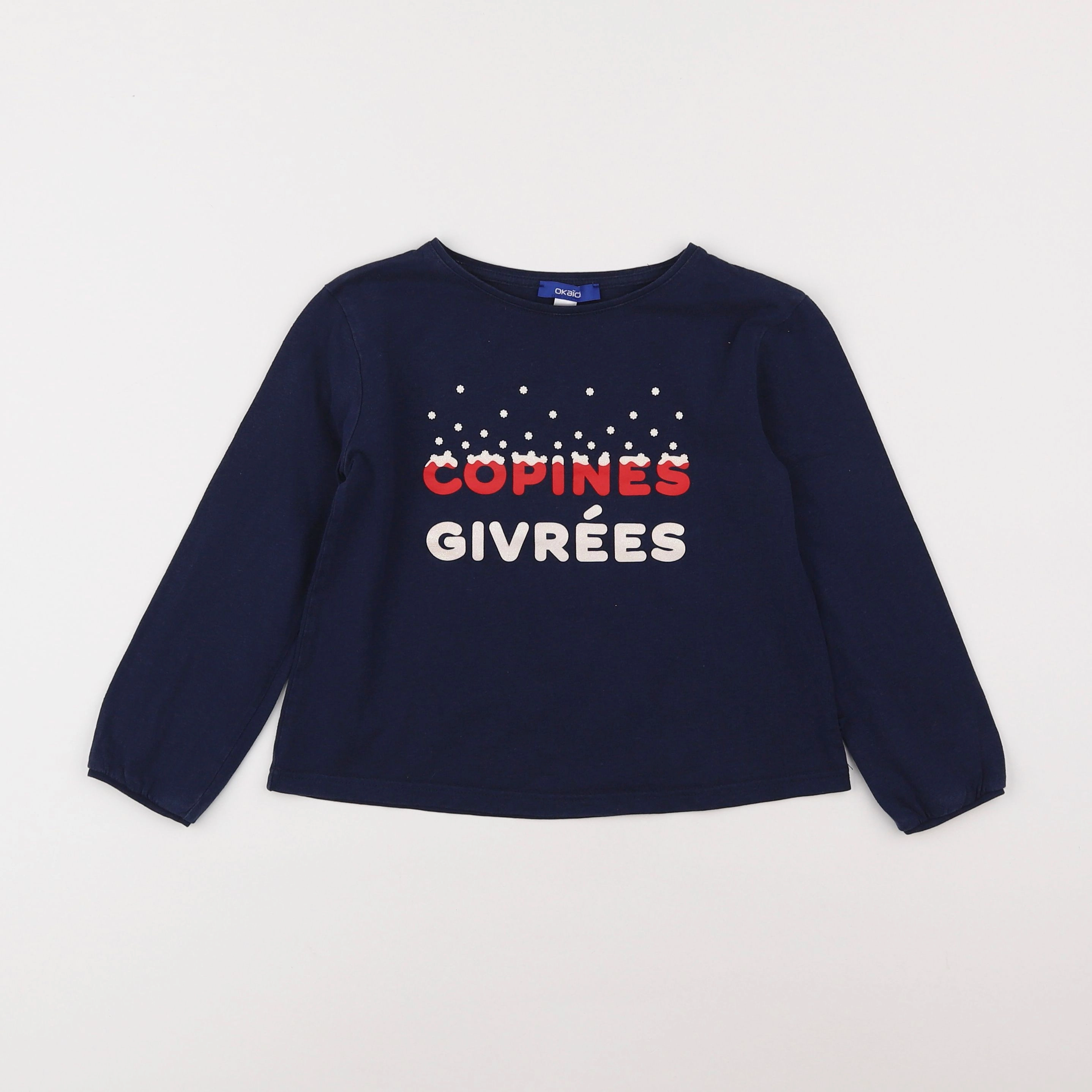 Okaidi - tee-shirt bleu - 6 ans