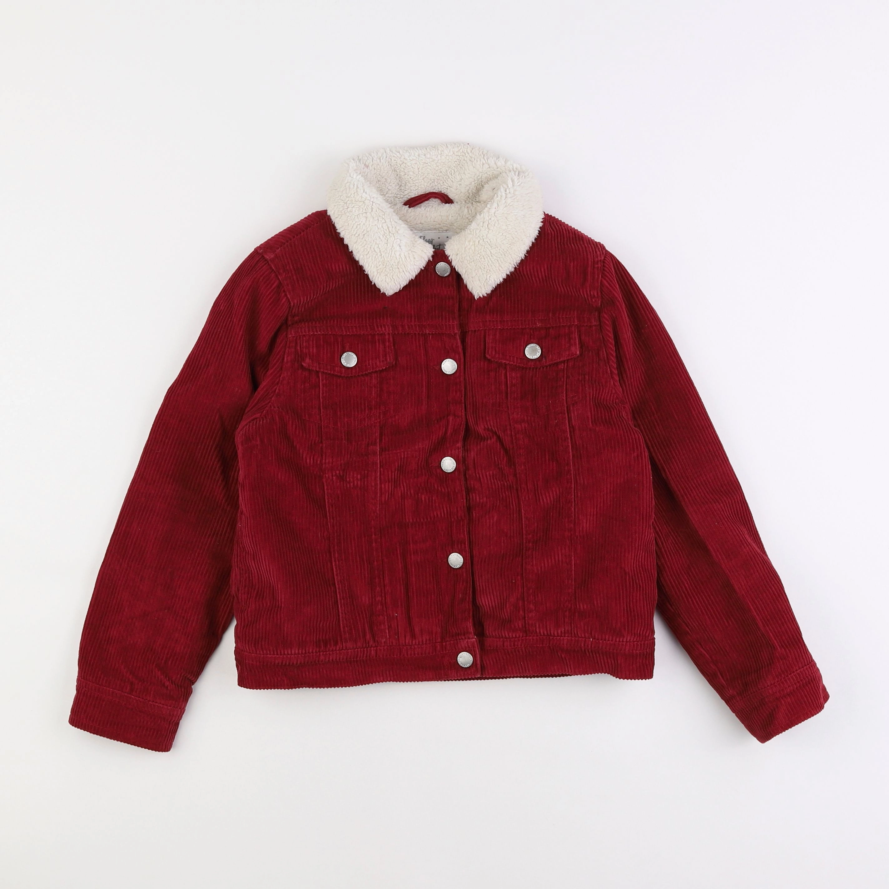 Vertbaudet - veste rouge - 8 ans