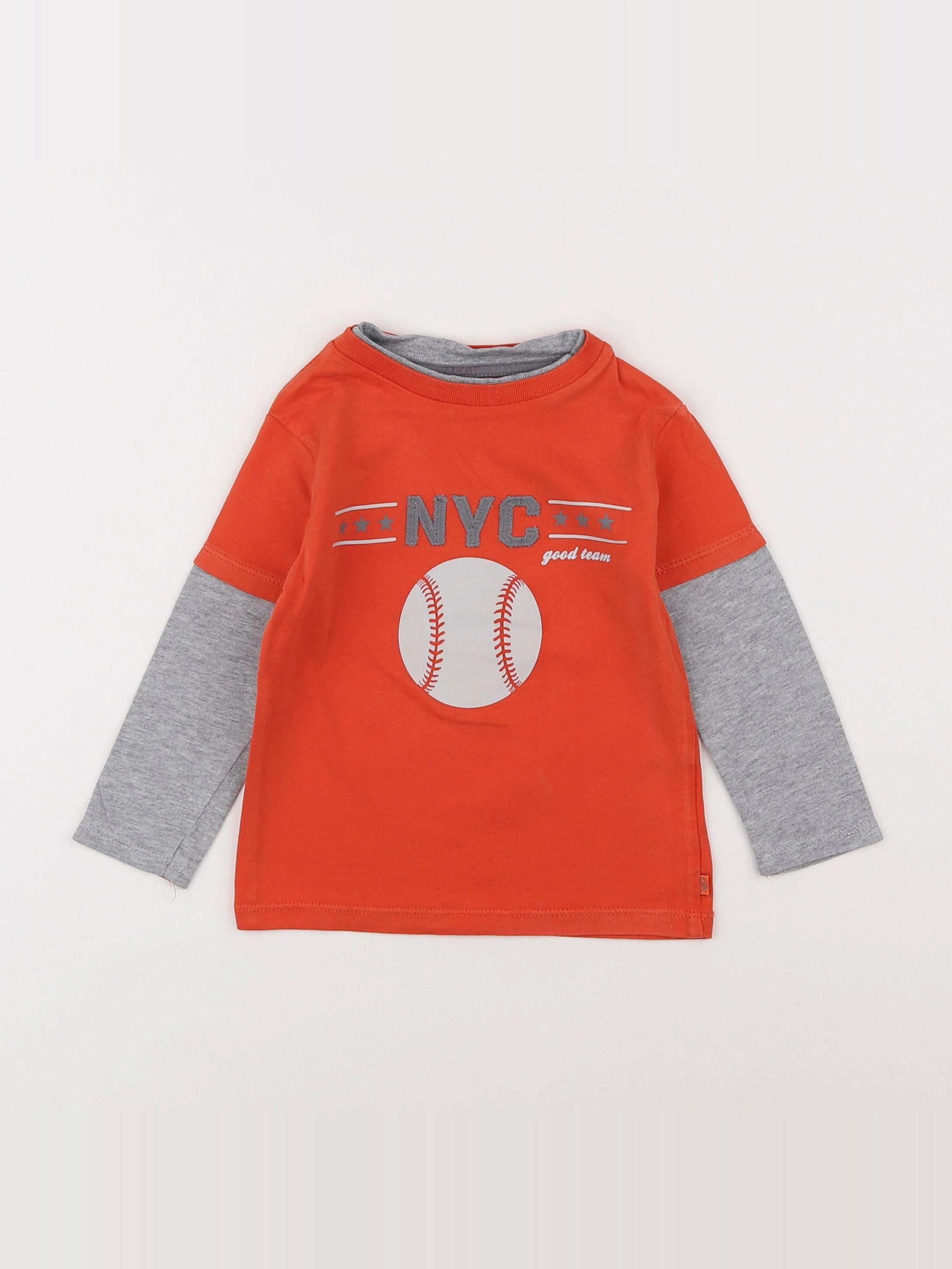 Okaidi - tee-shirt orange - 2 ans