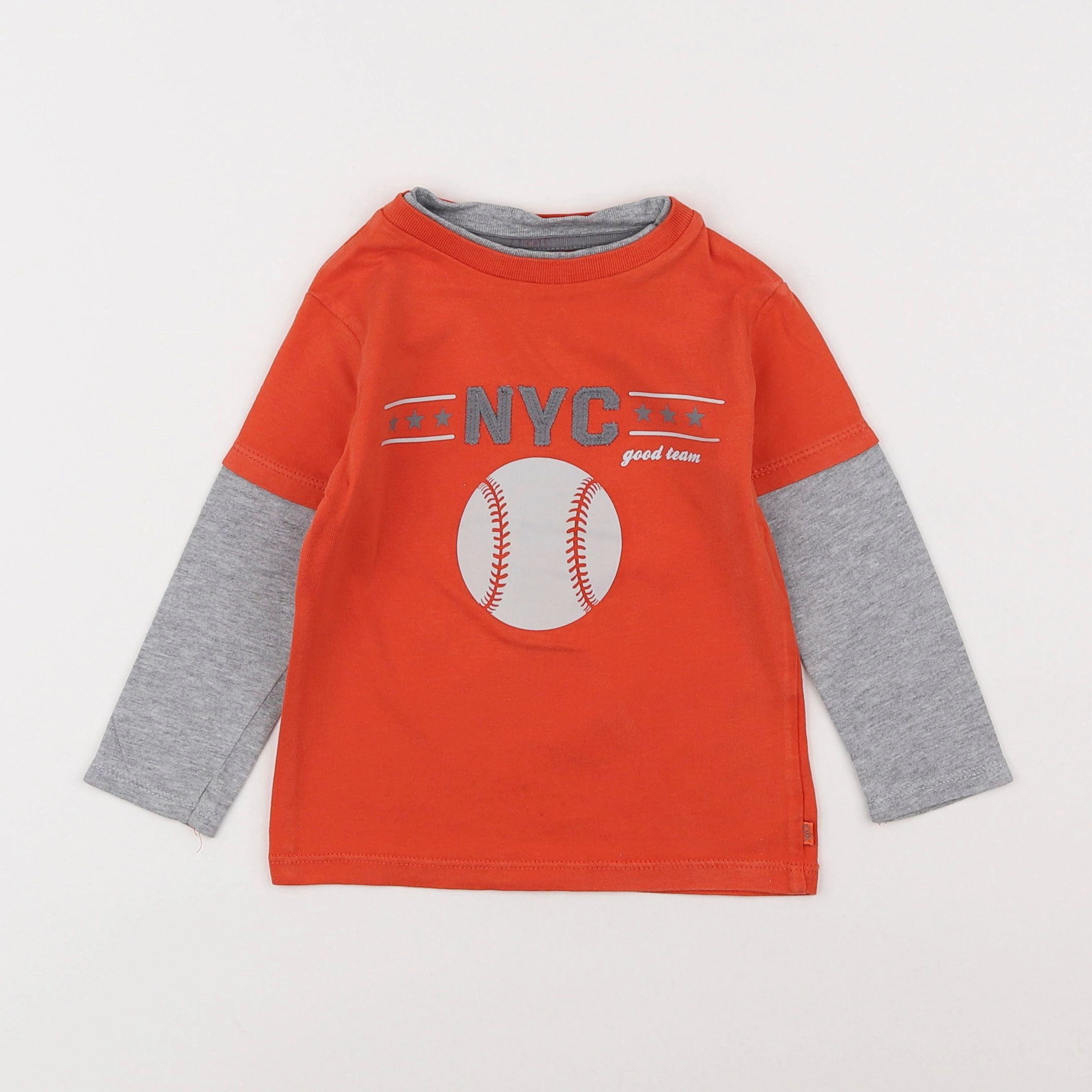 Okaidi - tee-shirt orange - 2 ans