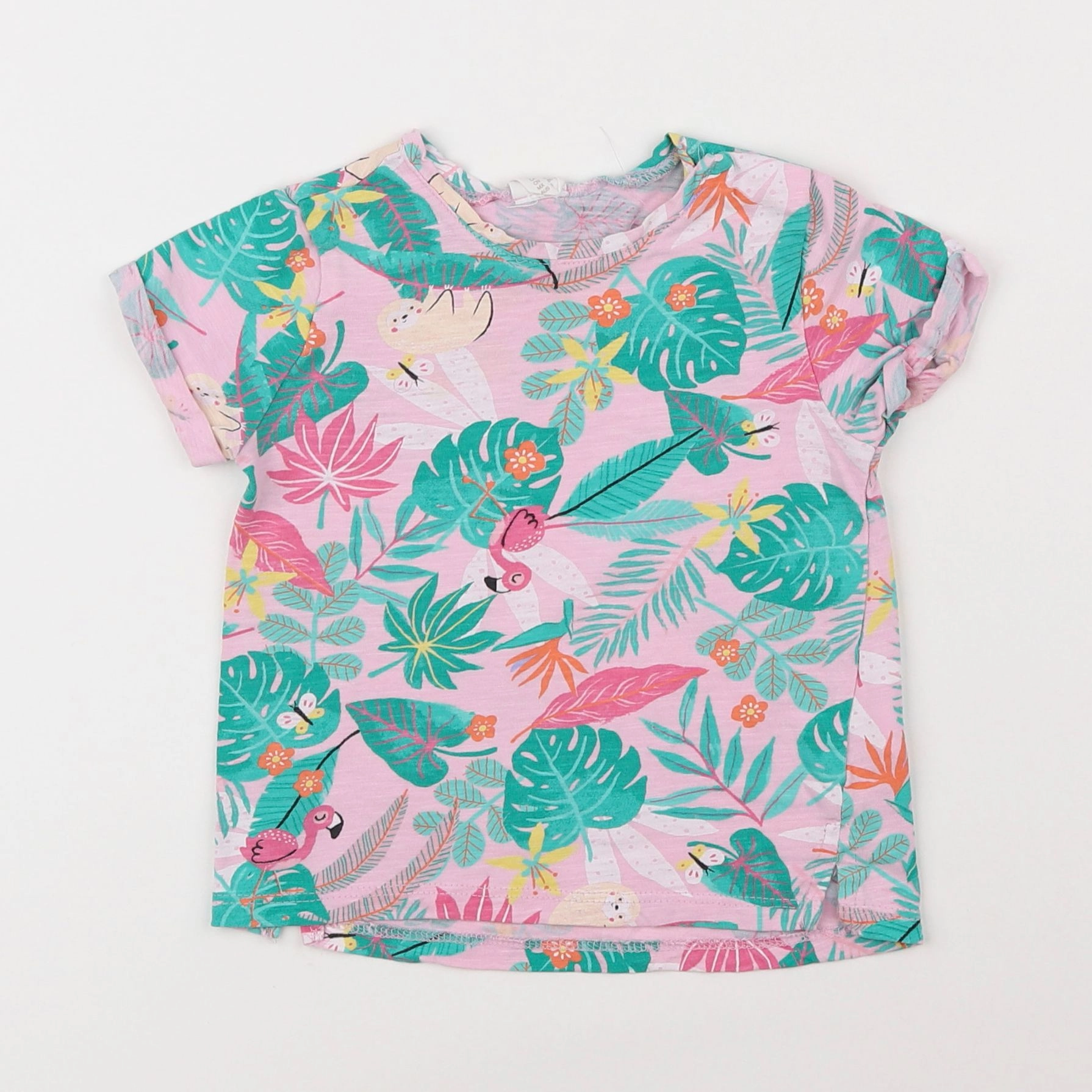 H&M - tee-shirt rose - 9/12 mois