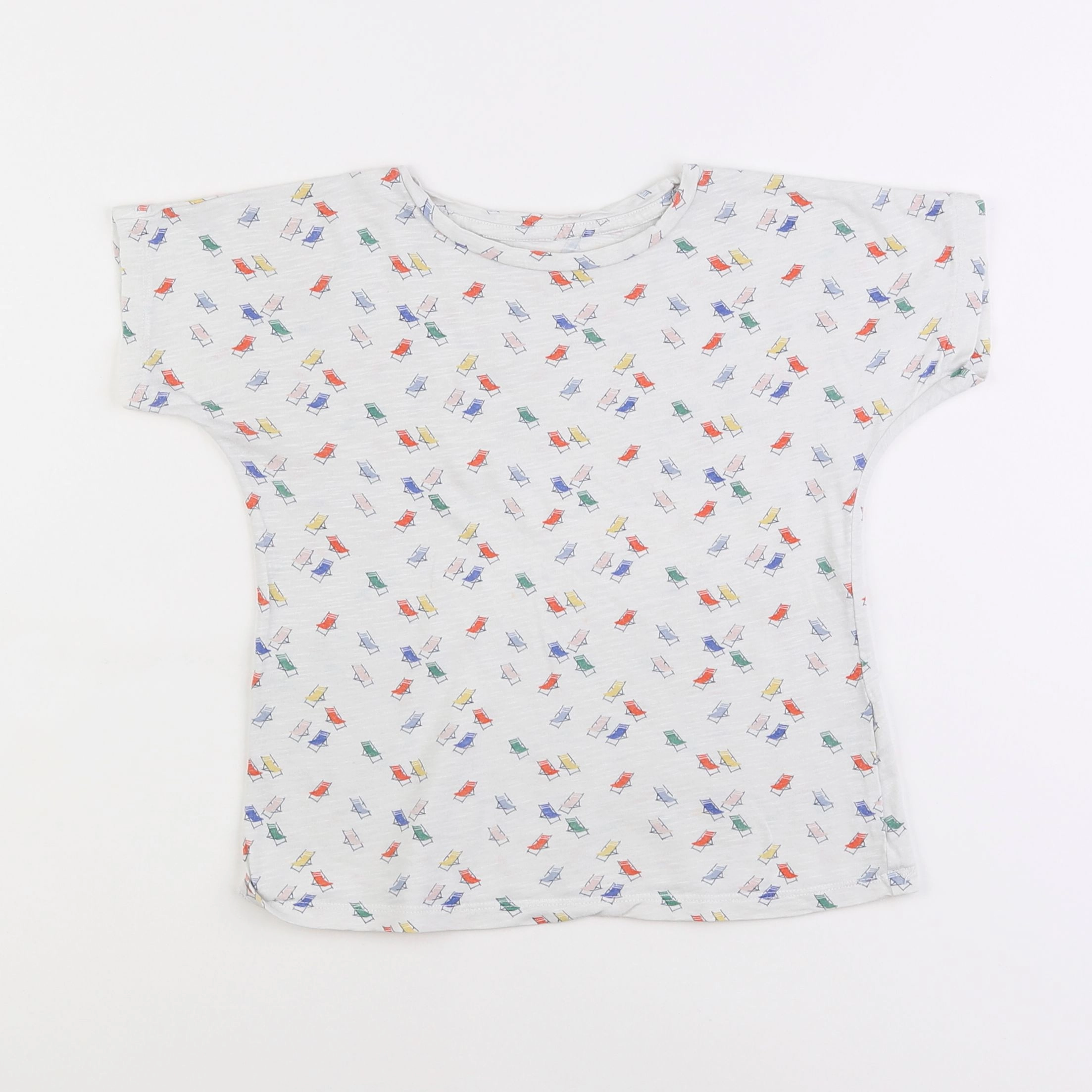 Monoprix - tee-shirt blanc, multicolore - 8 ans