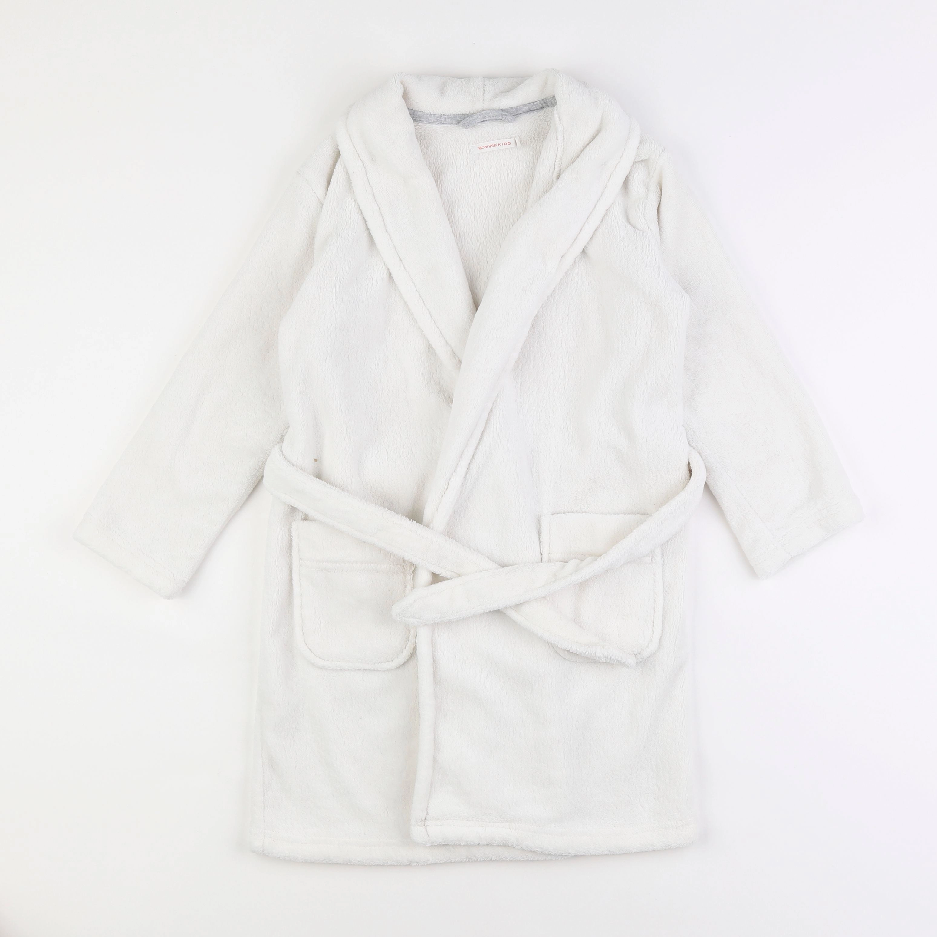 Monoprix - robe de chambre blanc - 5 ans