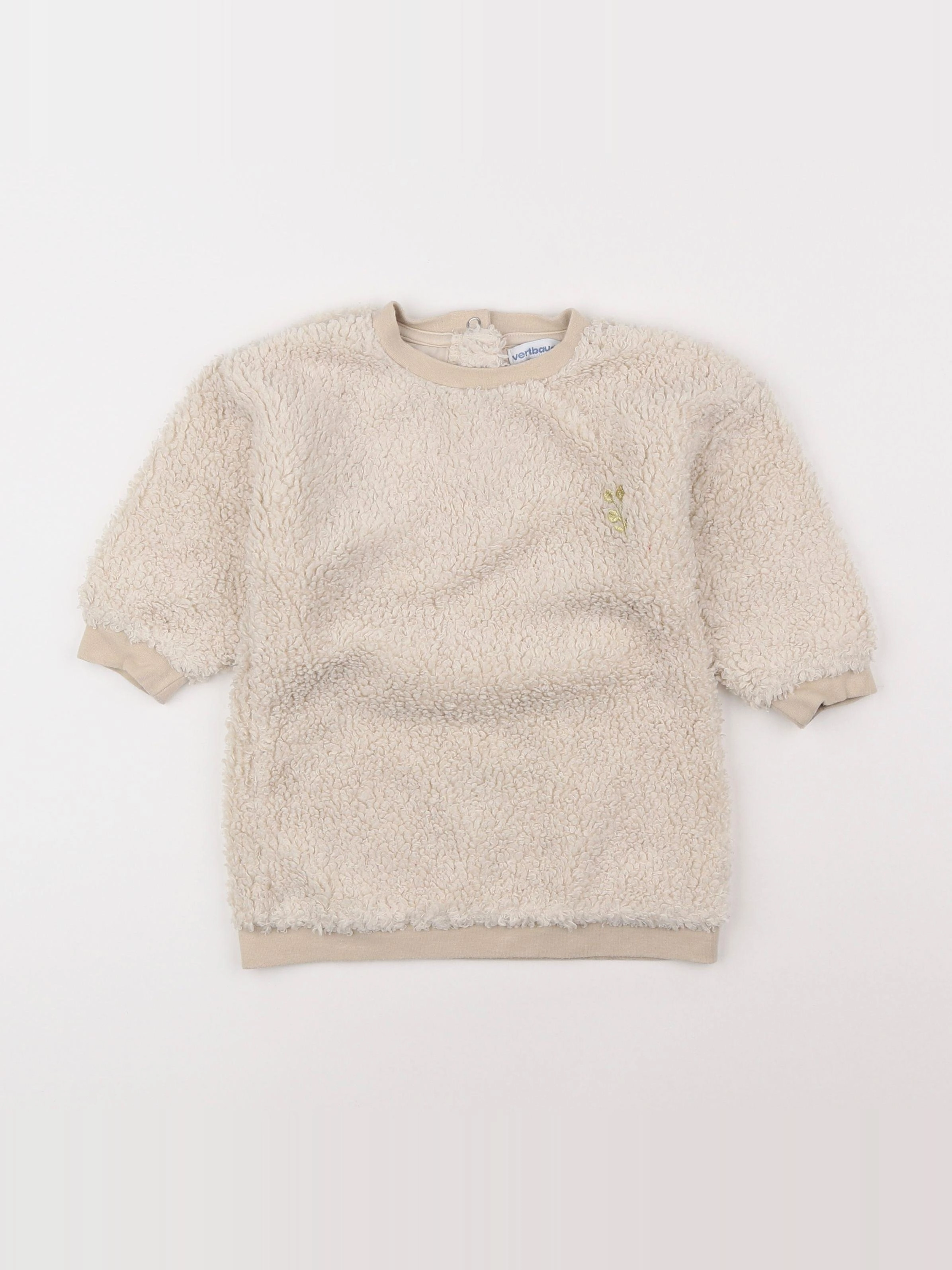 Vertbaudet - robe beige - 18 mois