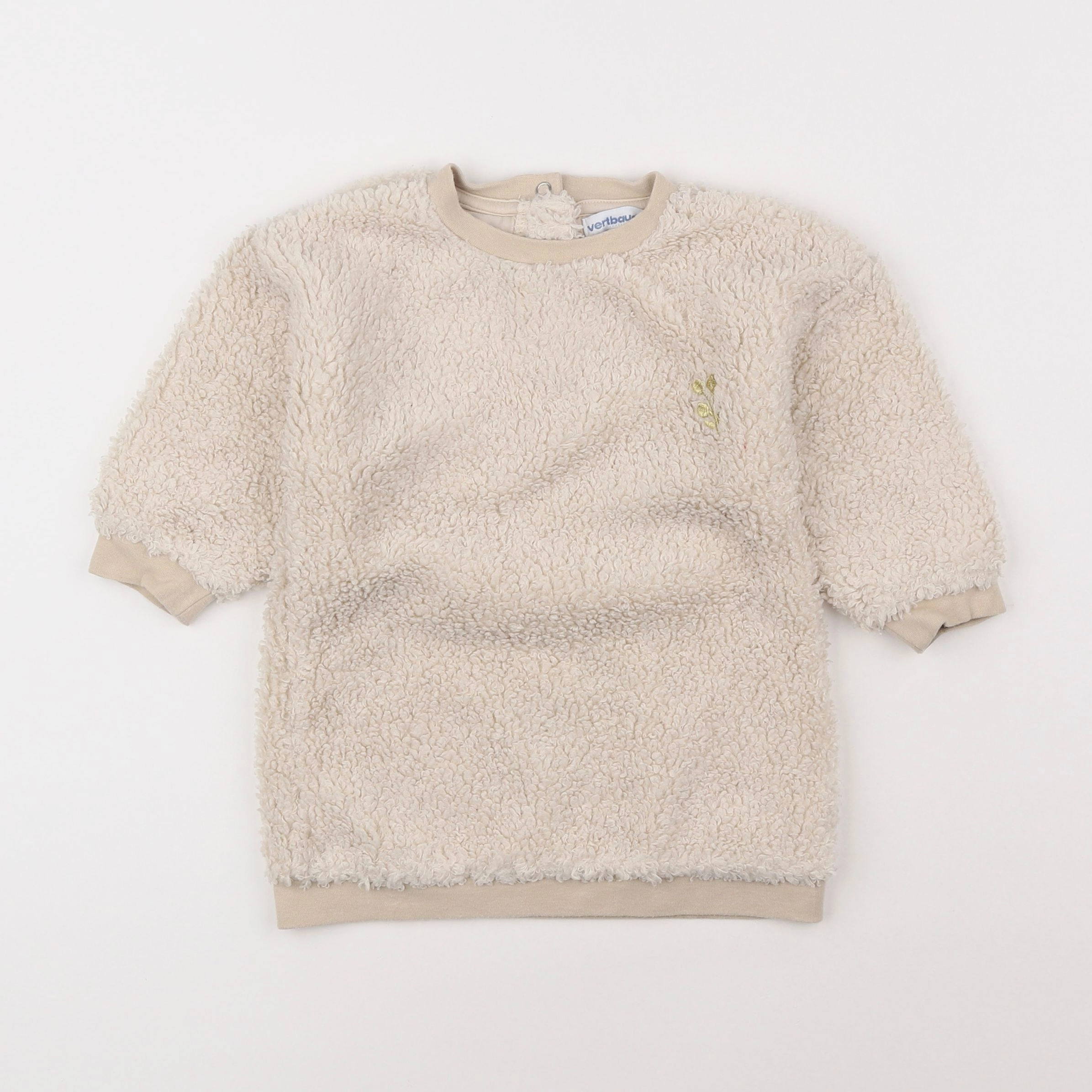 Vertbaudet - robe beige - 18 mois