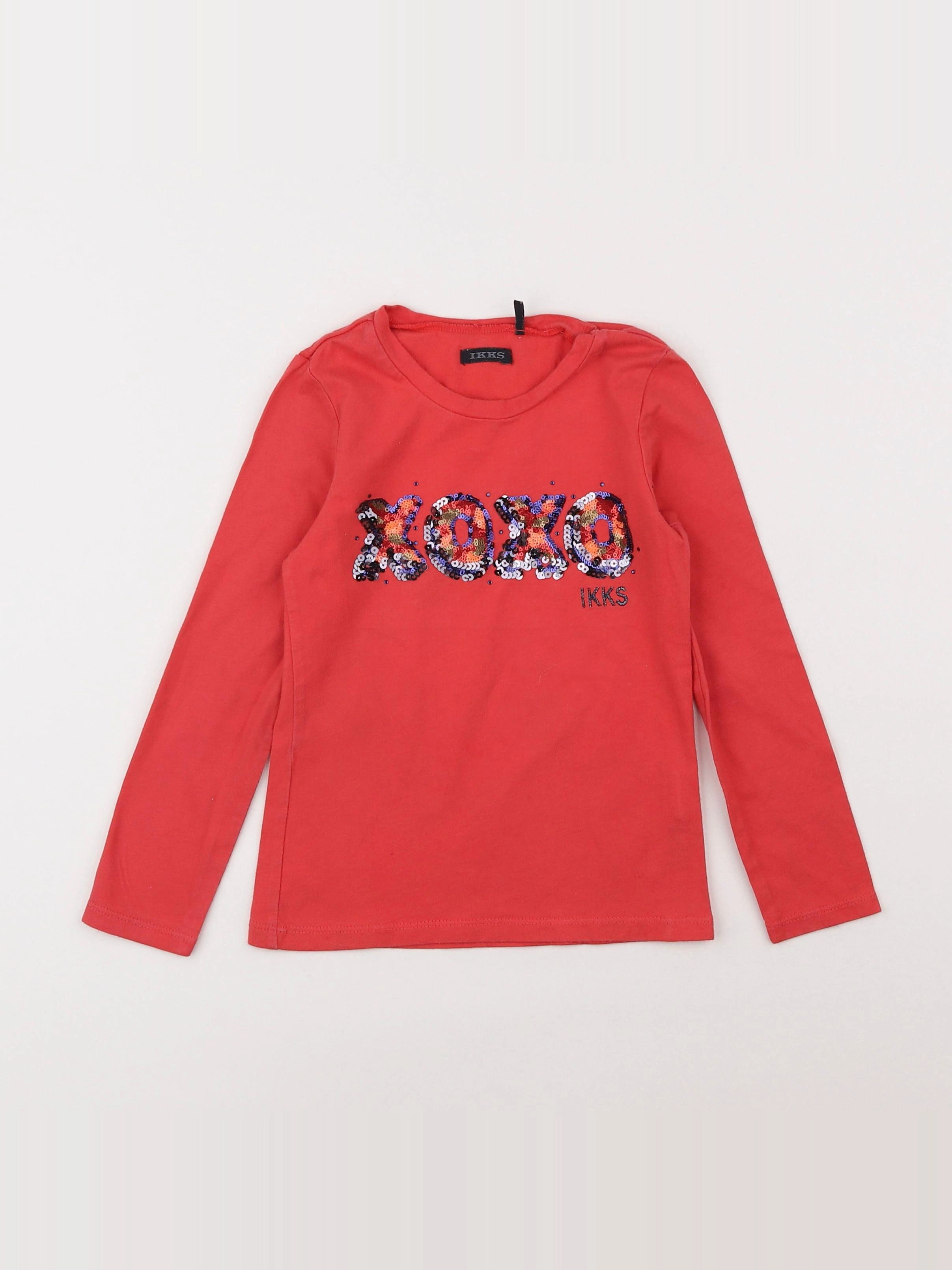 IKKS - tee-shirt rose - 5 ans