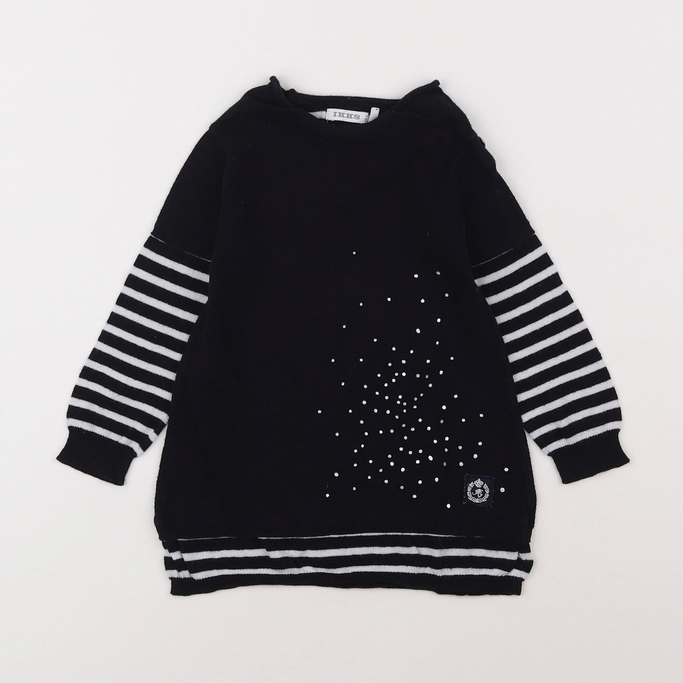IKKS - robe noir, blanc - 18 mois
