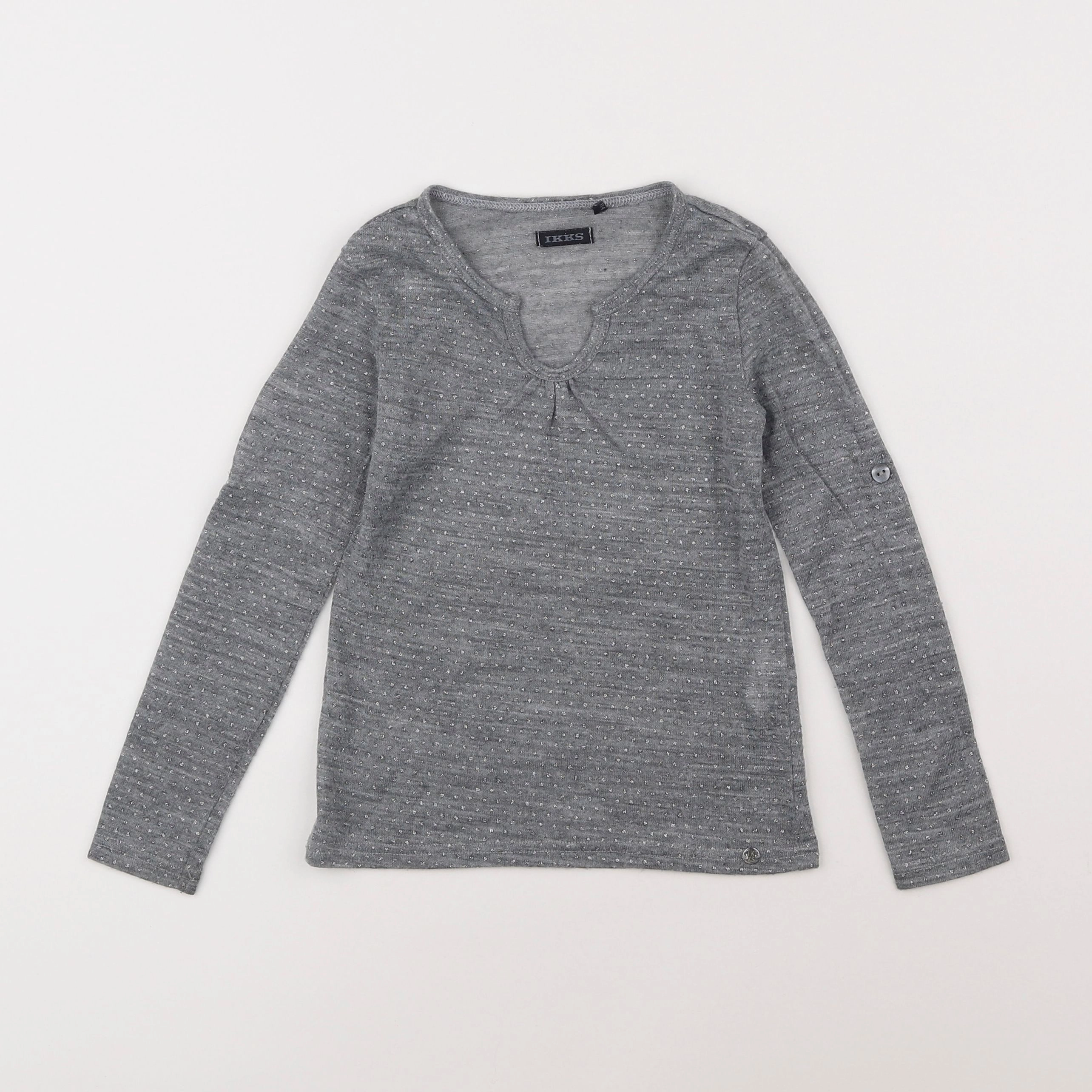 IKKS - tee-shirt gris, argent - 6 ans