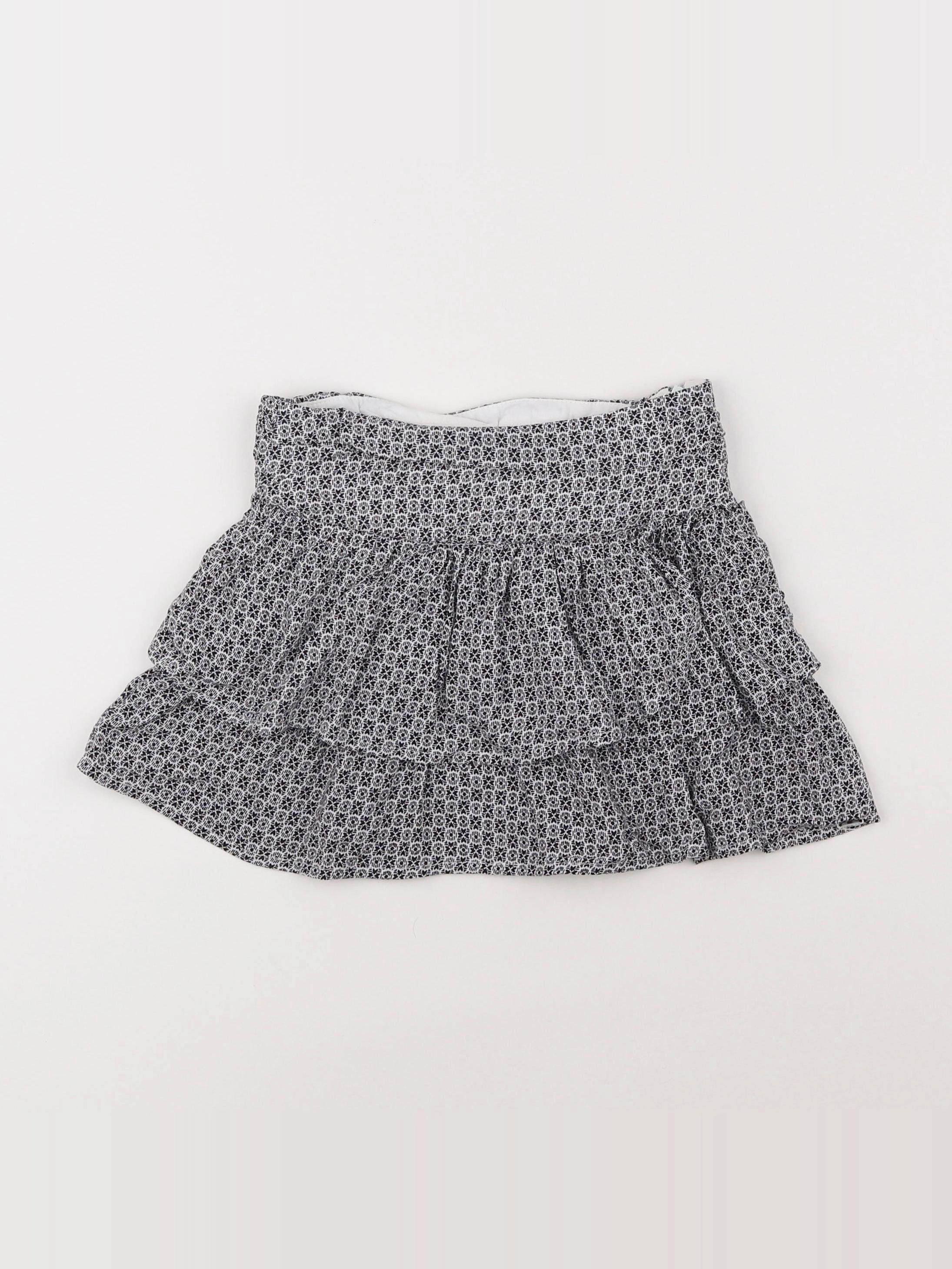 IKKS - jupe noir, blanc - 6 ans