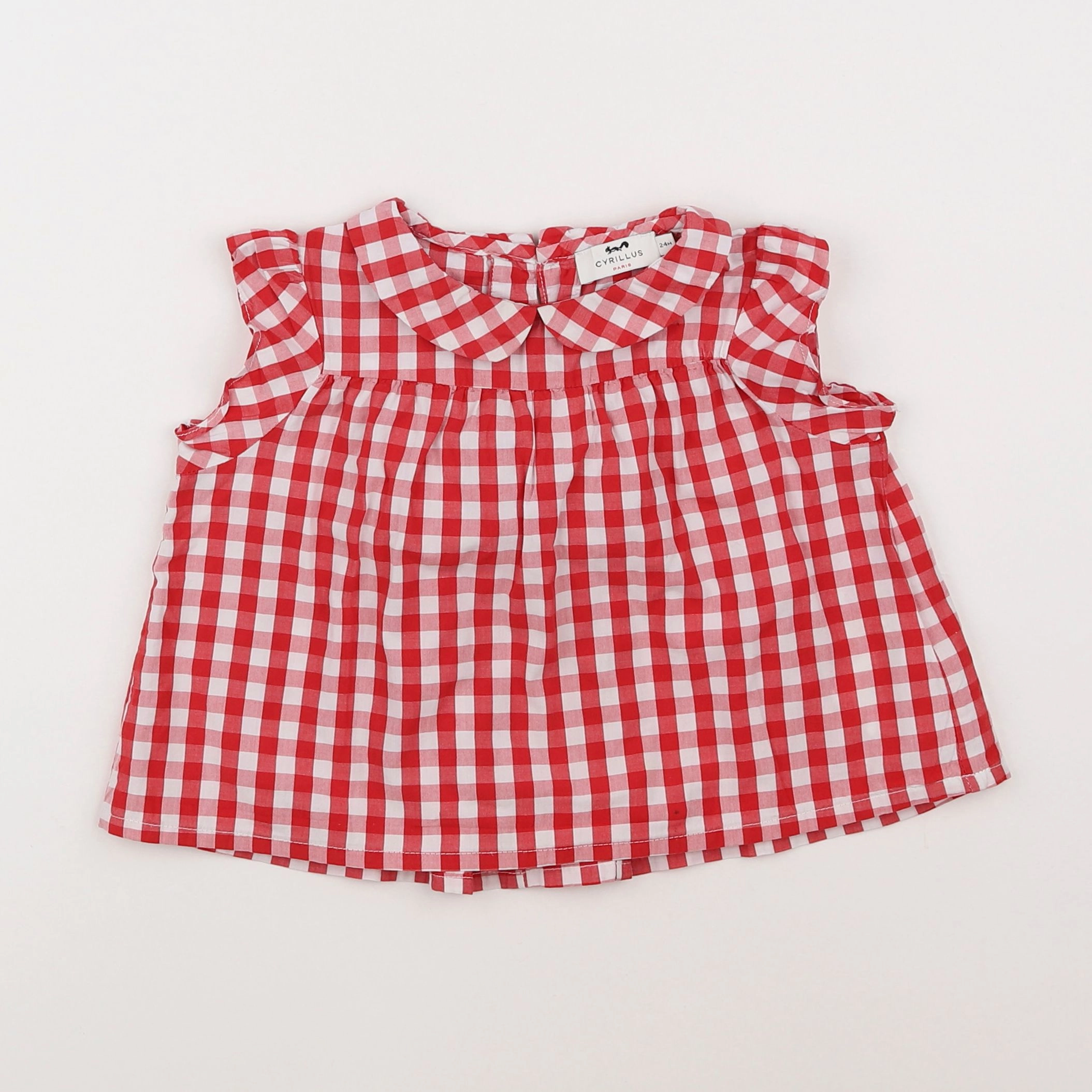 Cyrillus - blouse rouge - 2 ans