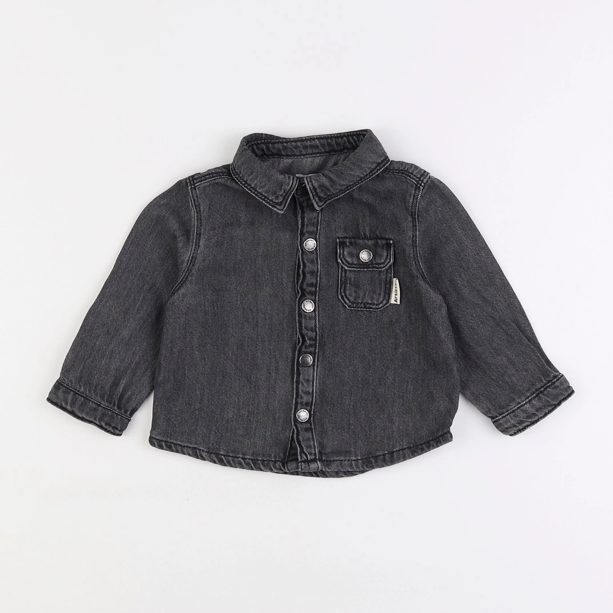 Vertbaudet - veste gris - 12 mois