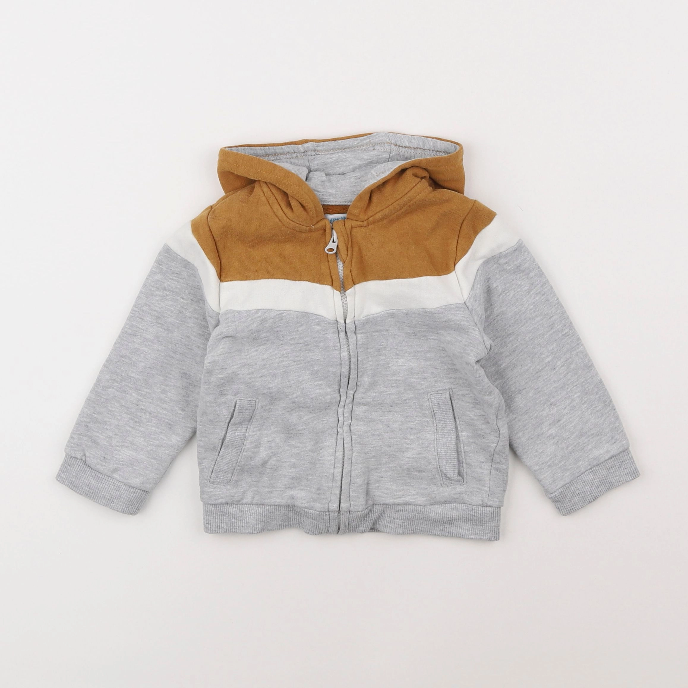 Vertbaudet - sweat gris - 18 mois
