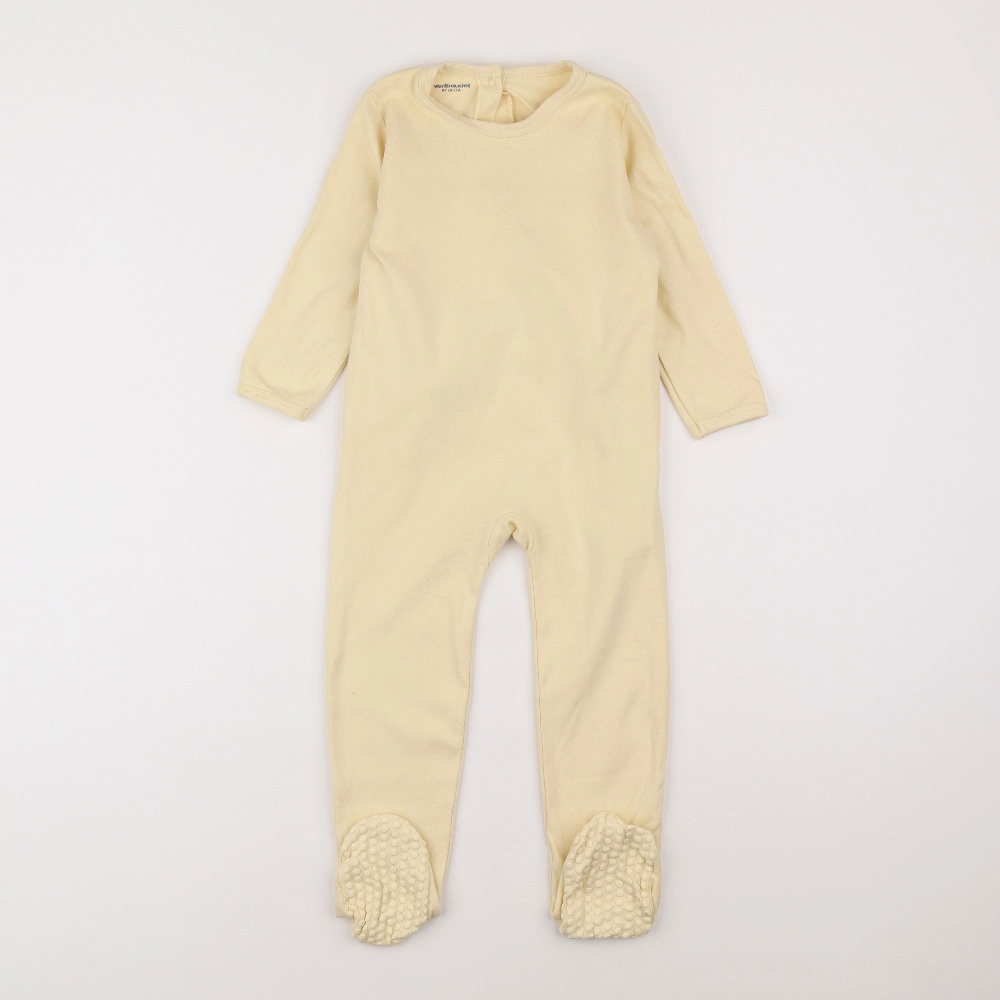 Vertbaudet - pyjama coton jaune - 3 ans